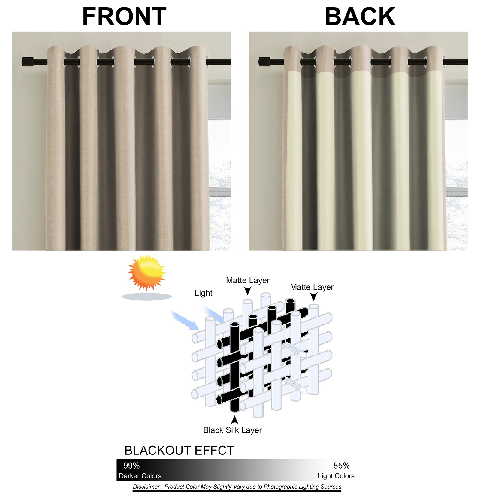 KASBAH-06 BEIGE BLACKOUT CURTAIN
