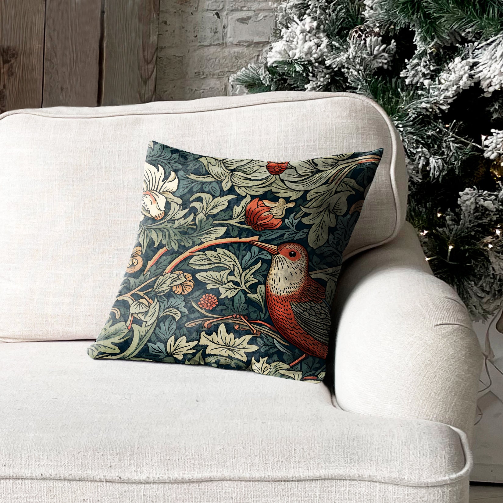 PIGEON GREEN (16X16 INCH) DIGITAL PRINTED CUSHION COVER