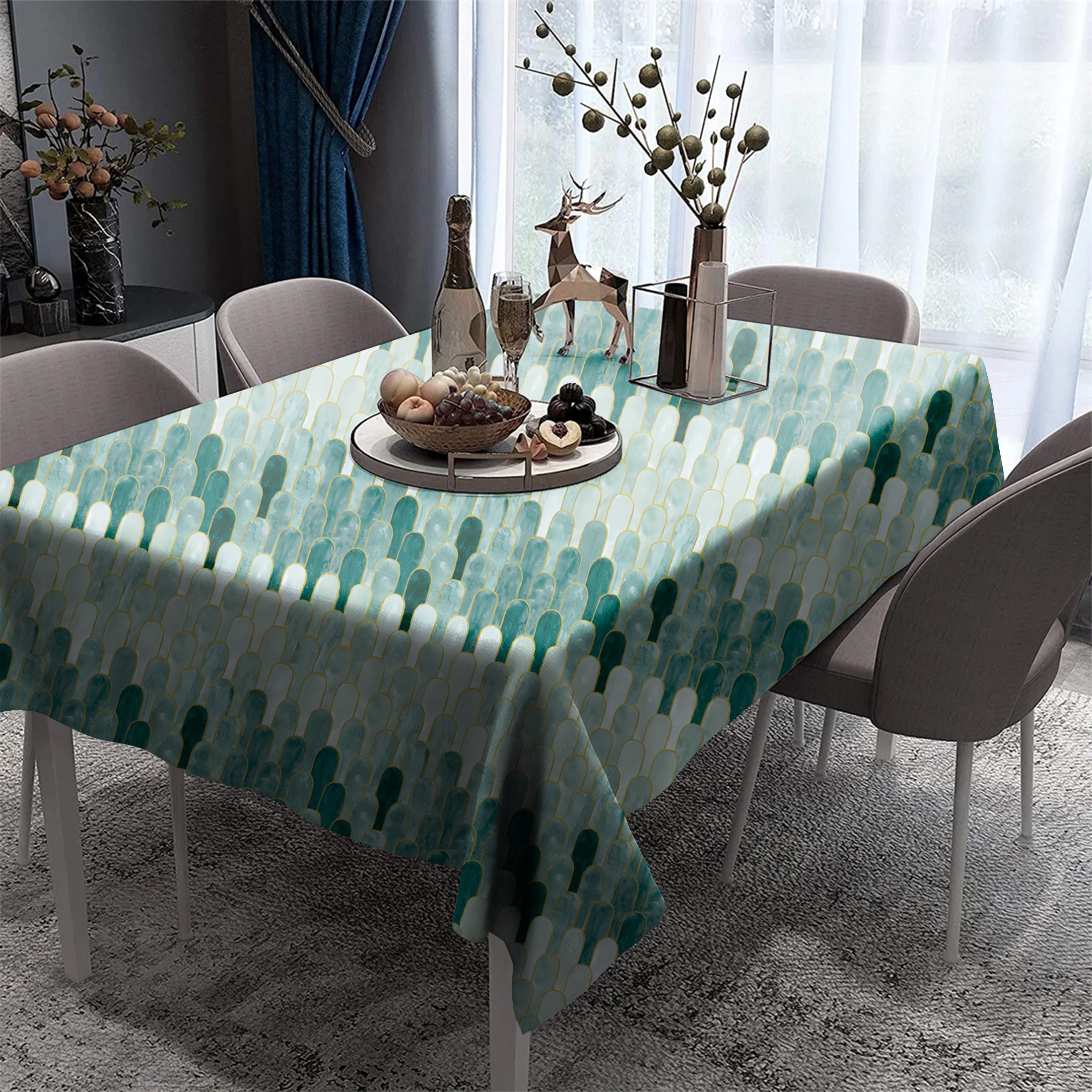 NICOBAR GREEN TABLE CLOTH