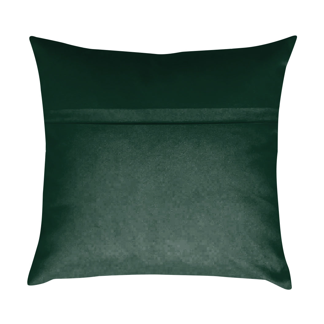 RAINBOW VELVET GREEN-40 CUSHION COVER (Pack of 2)