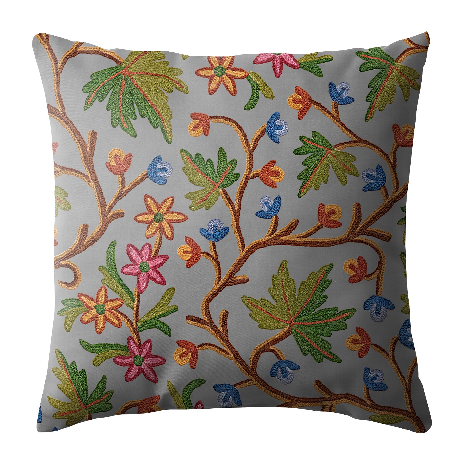 VAROSKI KASHMIRI GREY (16X16 INCH) DIGITAL PRINTED CUSHION COVER