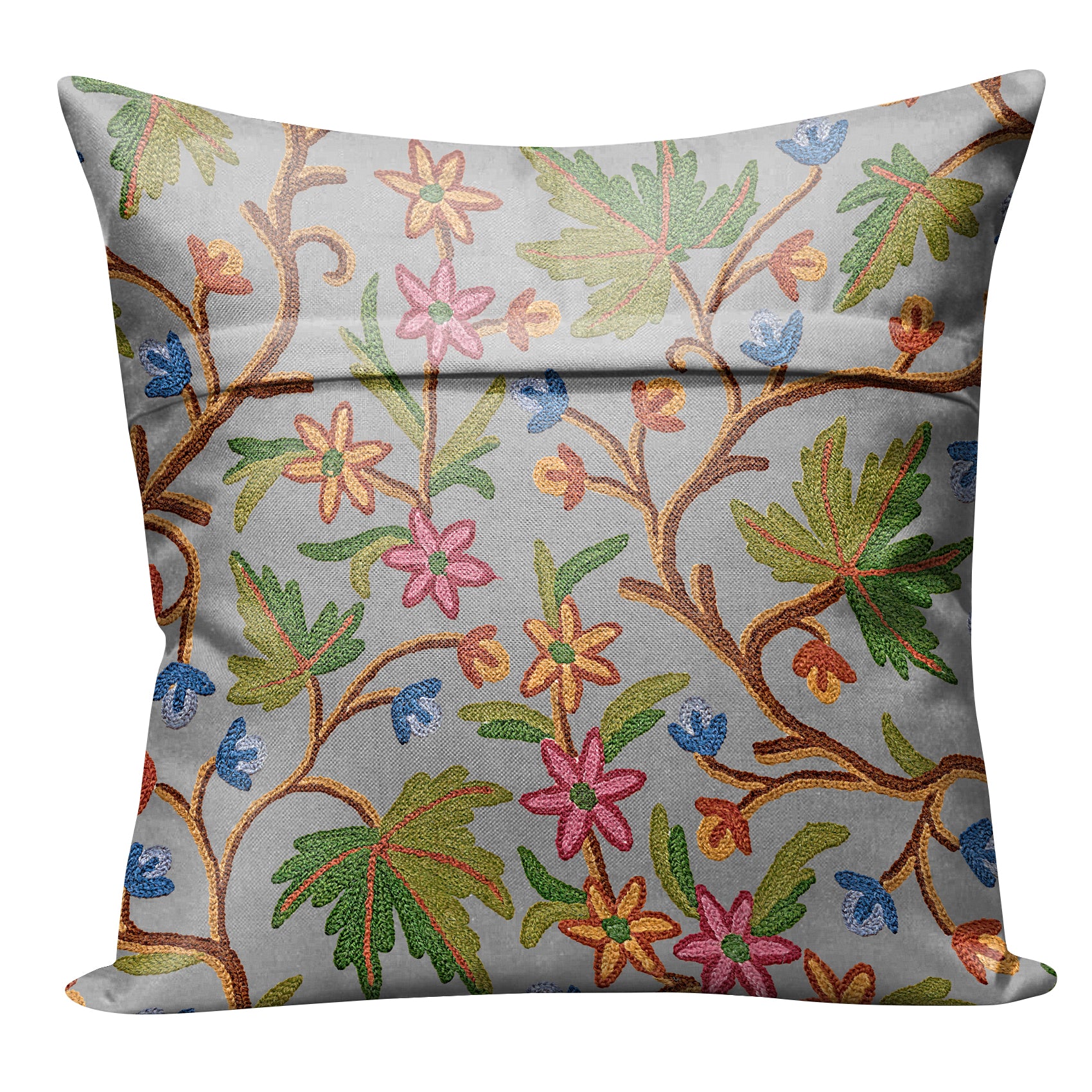 VAROSKI KASHMIRI GREY (16X16 INCH) DIGITAL PRINTED CUSHION COVER