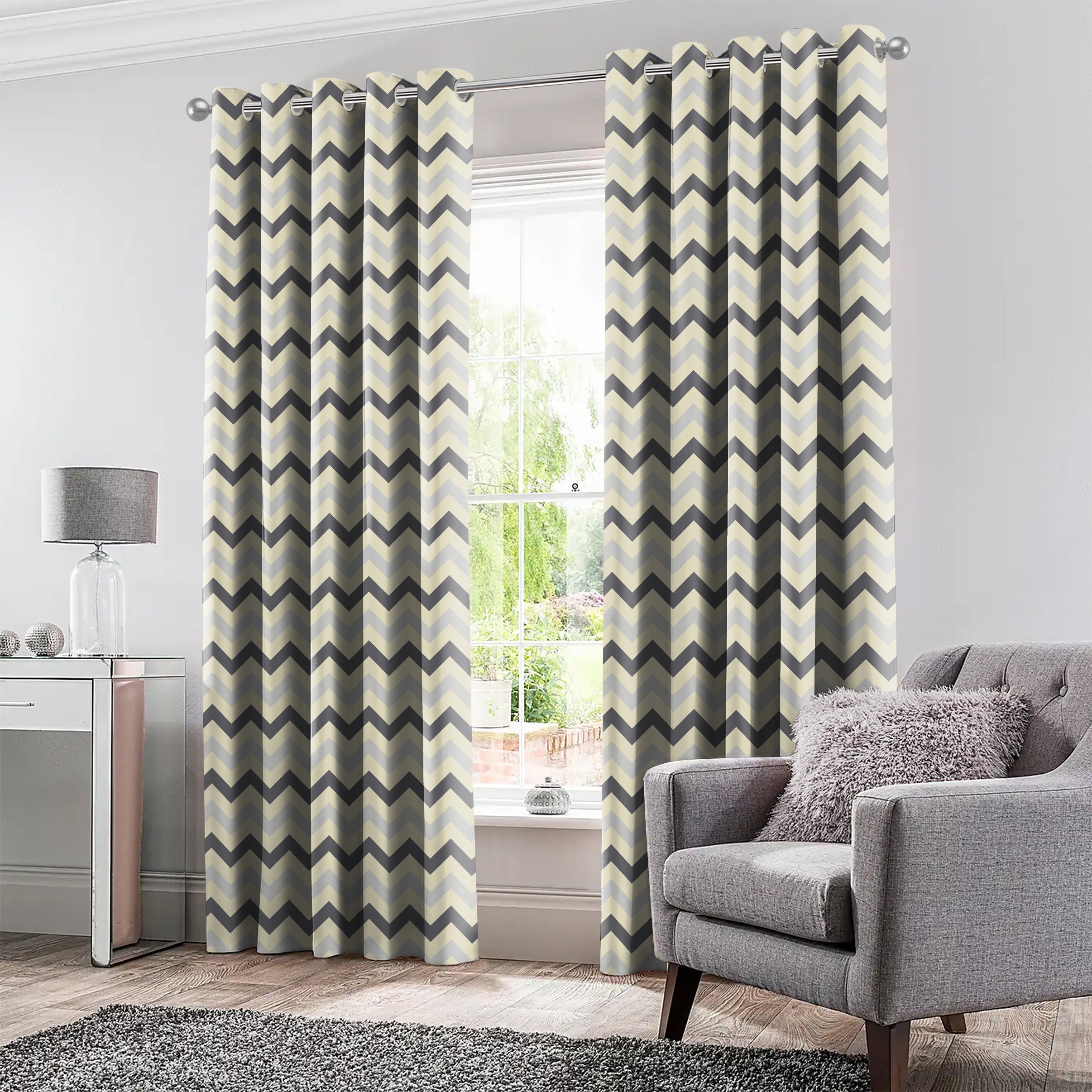 ZEST GREY BLACKOUT CURTAINS