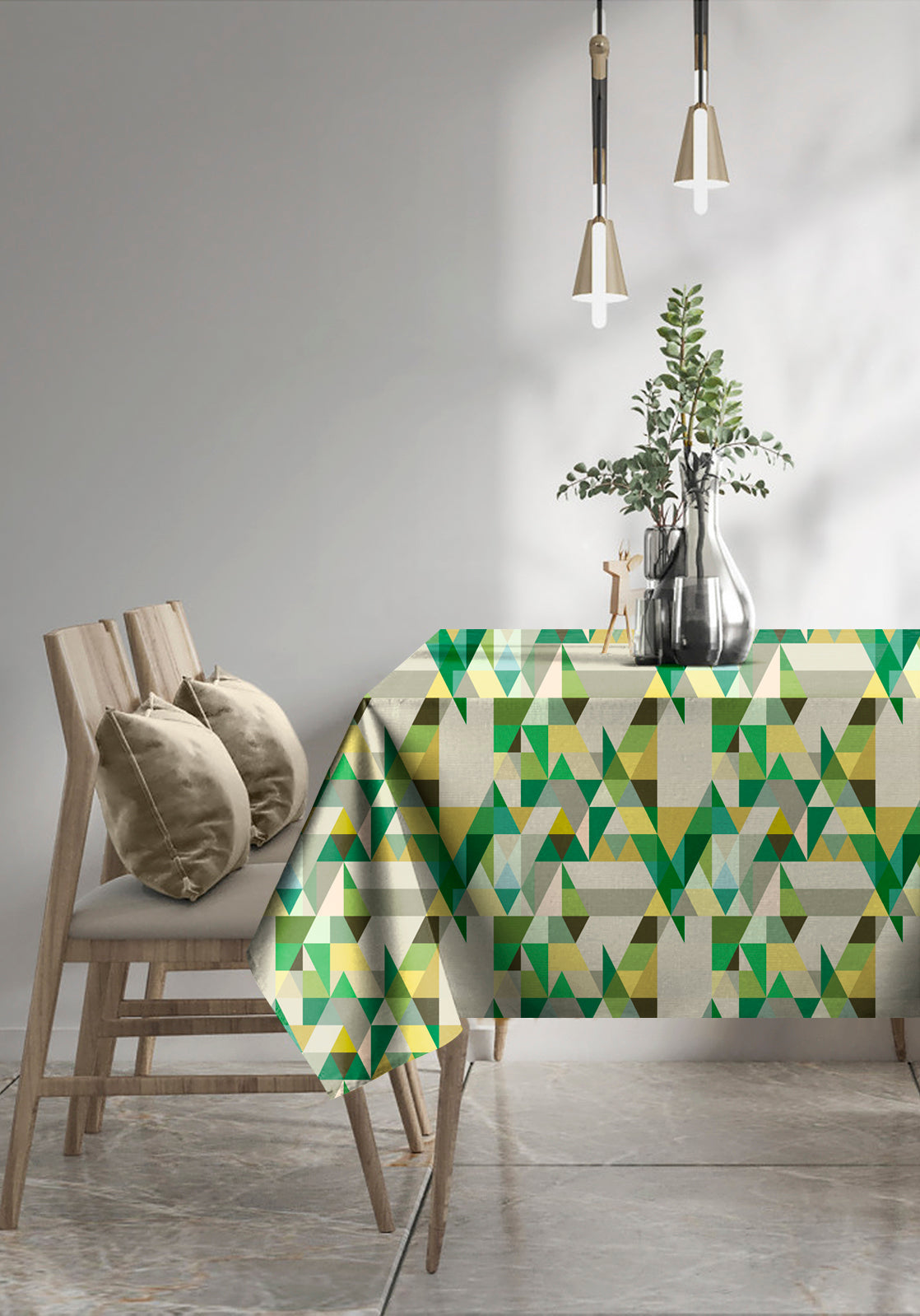 Ruga Green 6 Seater Table Cloth