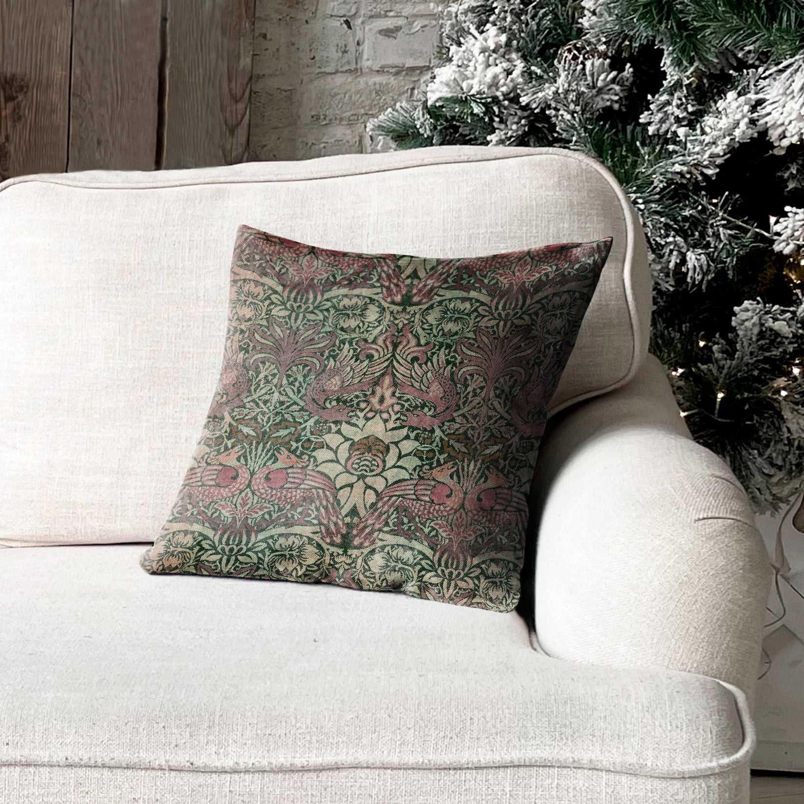 FIONA GREEN DIGITAL PRINTED CUSHION COVER (Pack of 2)