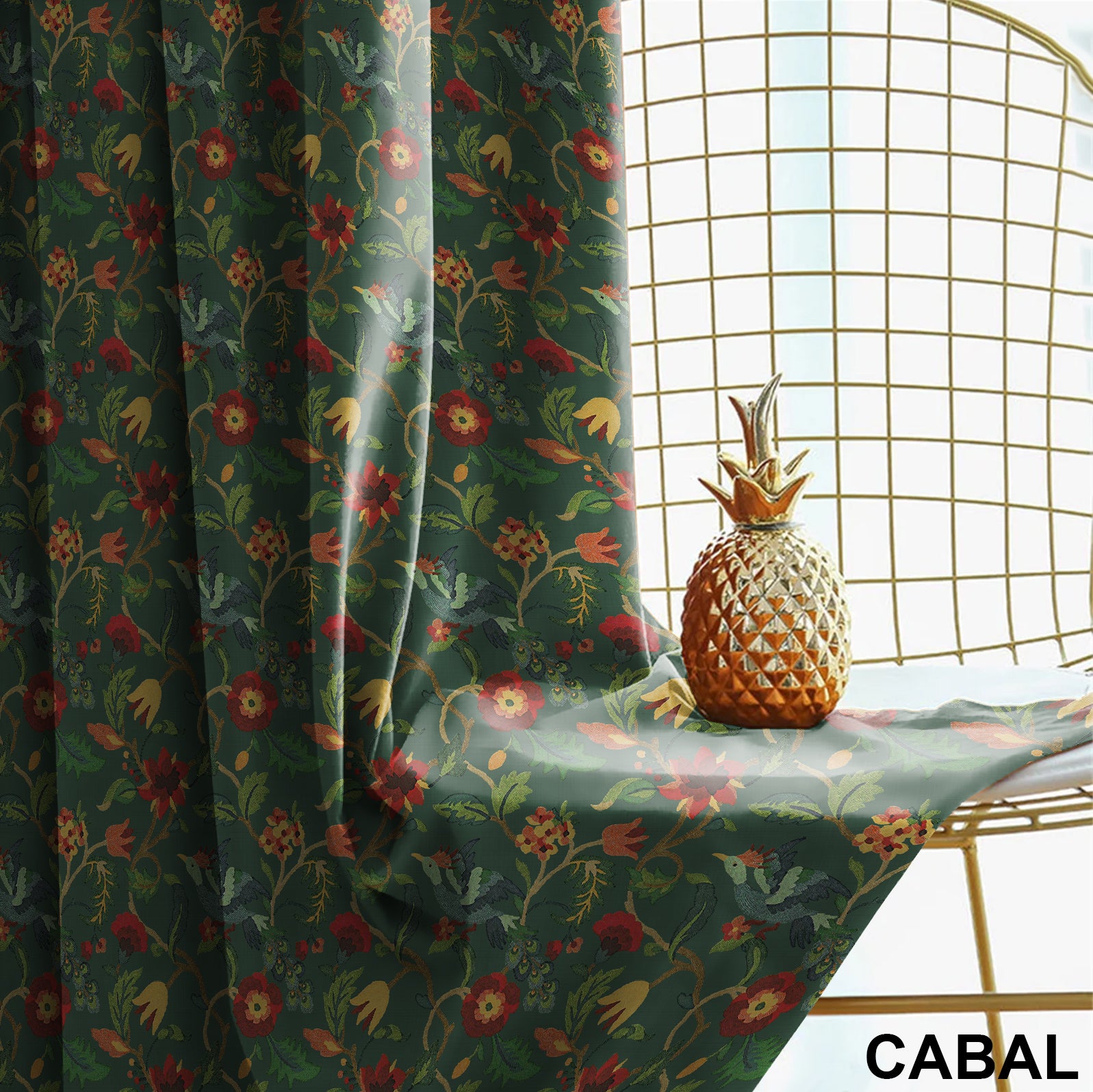 CABAL GREEN BLACKOUT CURTAINS