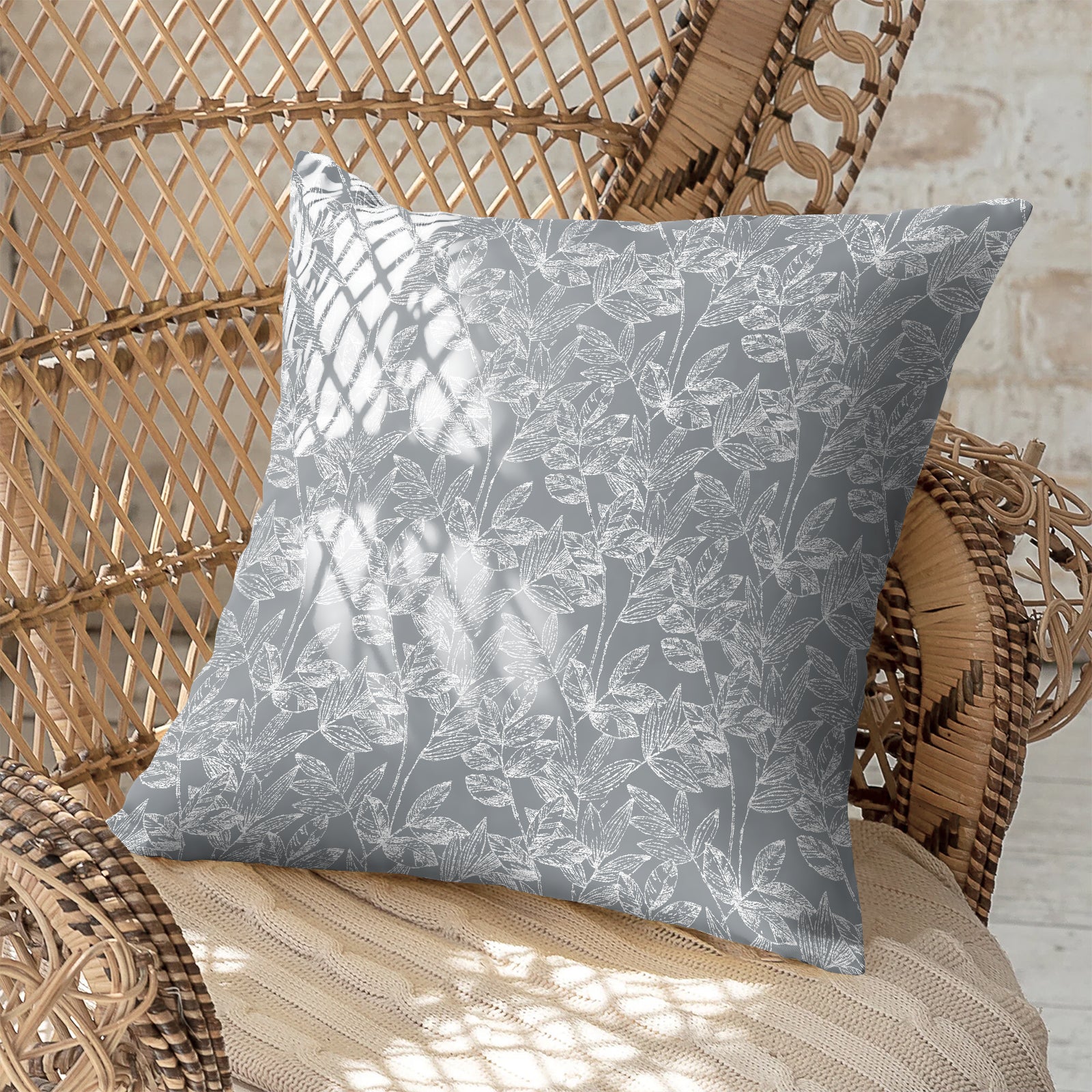 MEADOW GREY (16X16 INCH) DIGITAL PRINTED CUSHION COVER