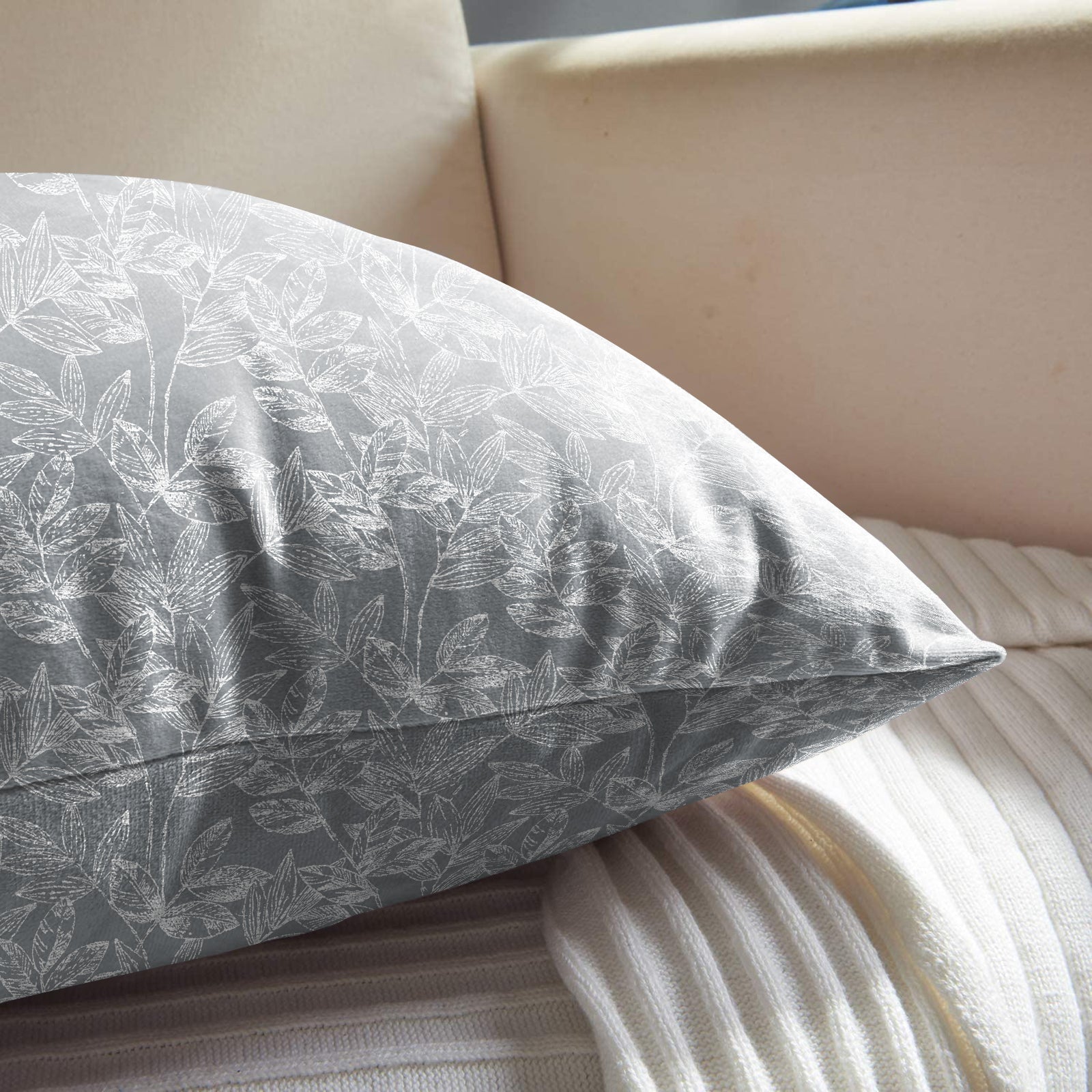 MEADOW GREY (16X16 INCH) DIGITAL PRINTED CUSHION COVER