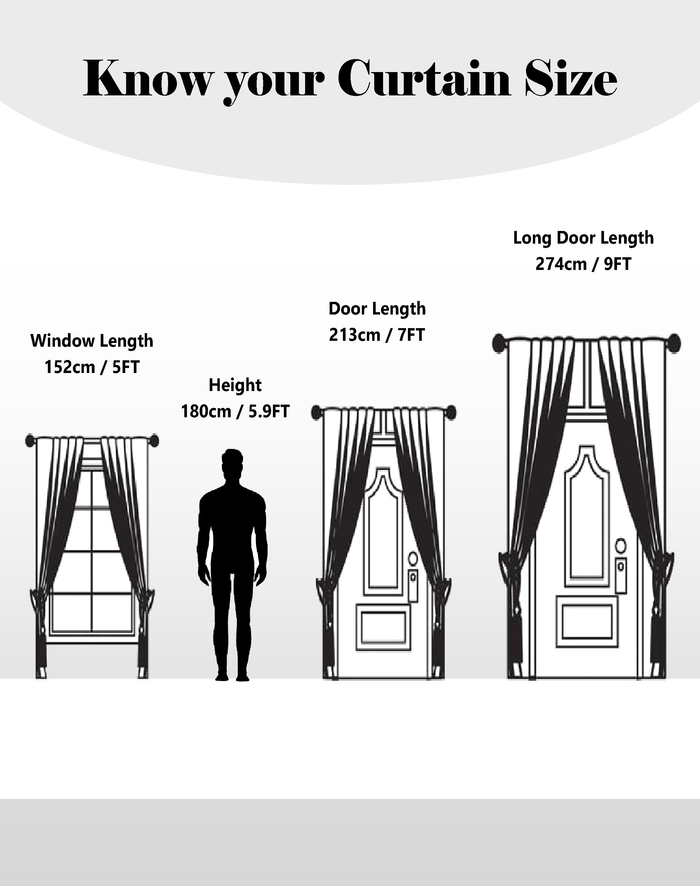 KIVO BROWN DIGITAL PRINTED BLACKOUT CURTAINS