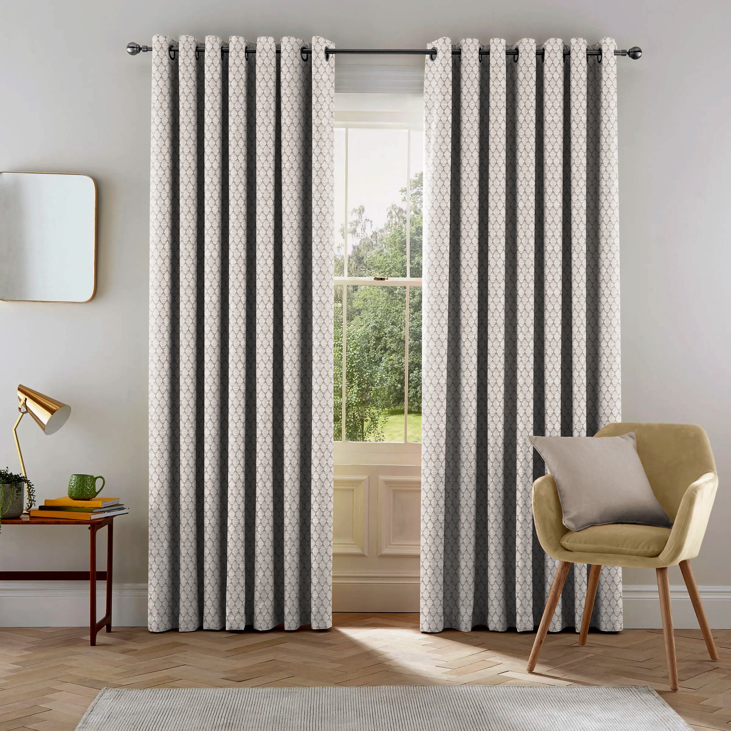 WILLOW L-BROWN BLACKOUT CURTAIN