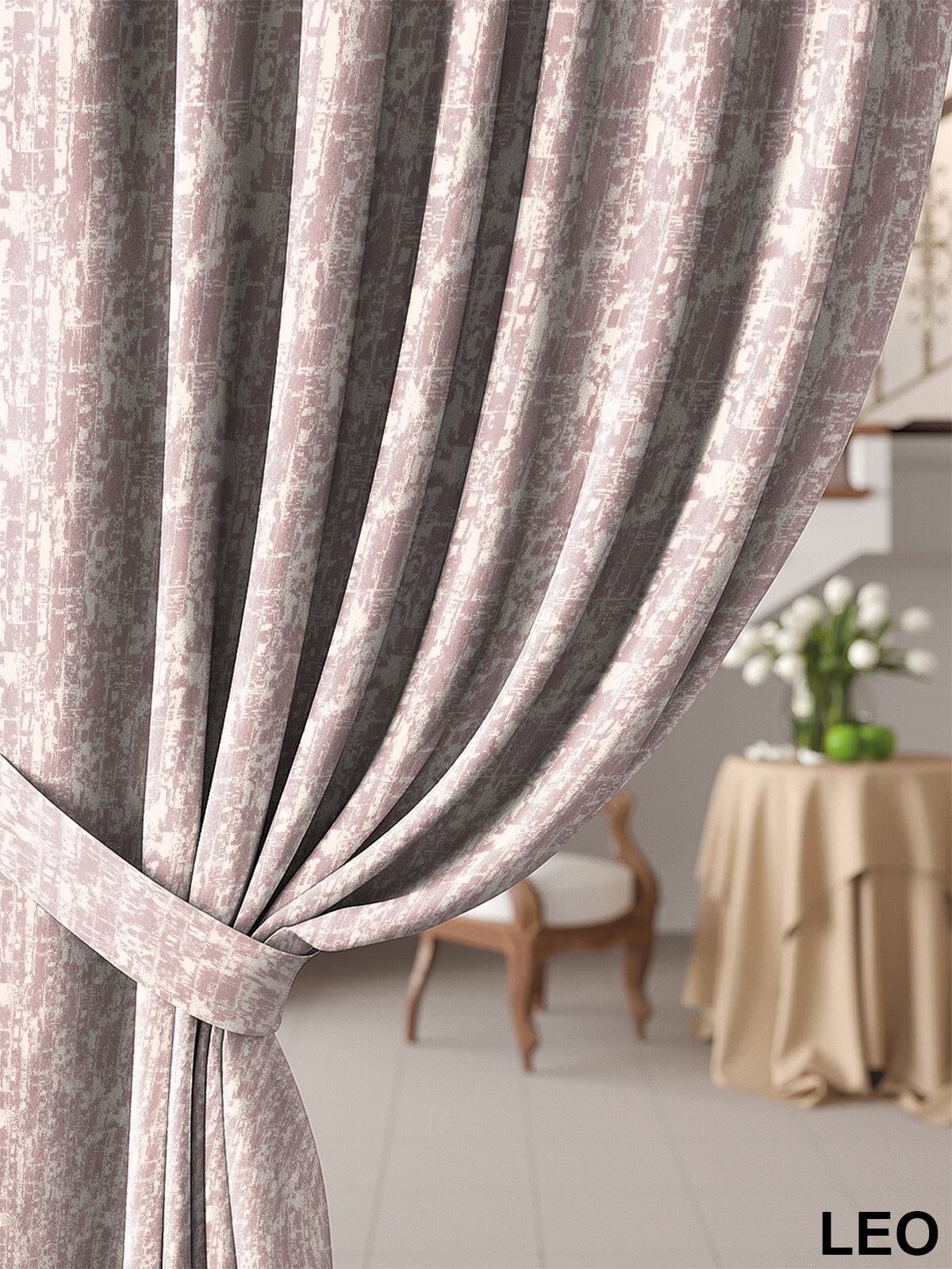 LEO BABY PINK BLACKOUT CURTAINS
