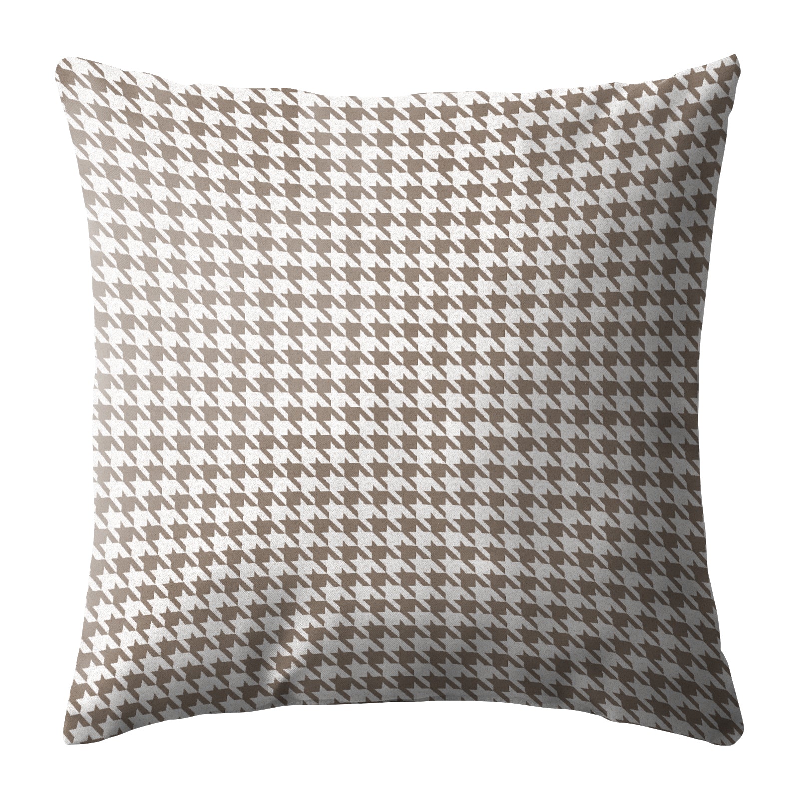 HOUNDSTOOTH L BROWN DIGITAL PRINTED CUSHION COVER (Pack of 2)