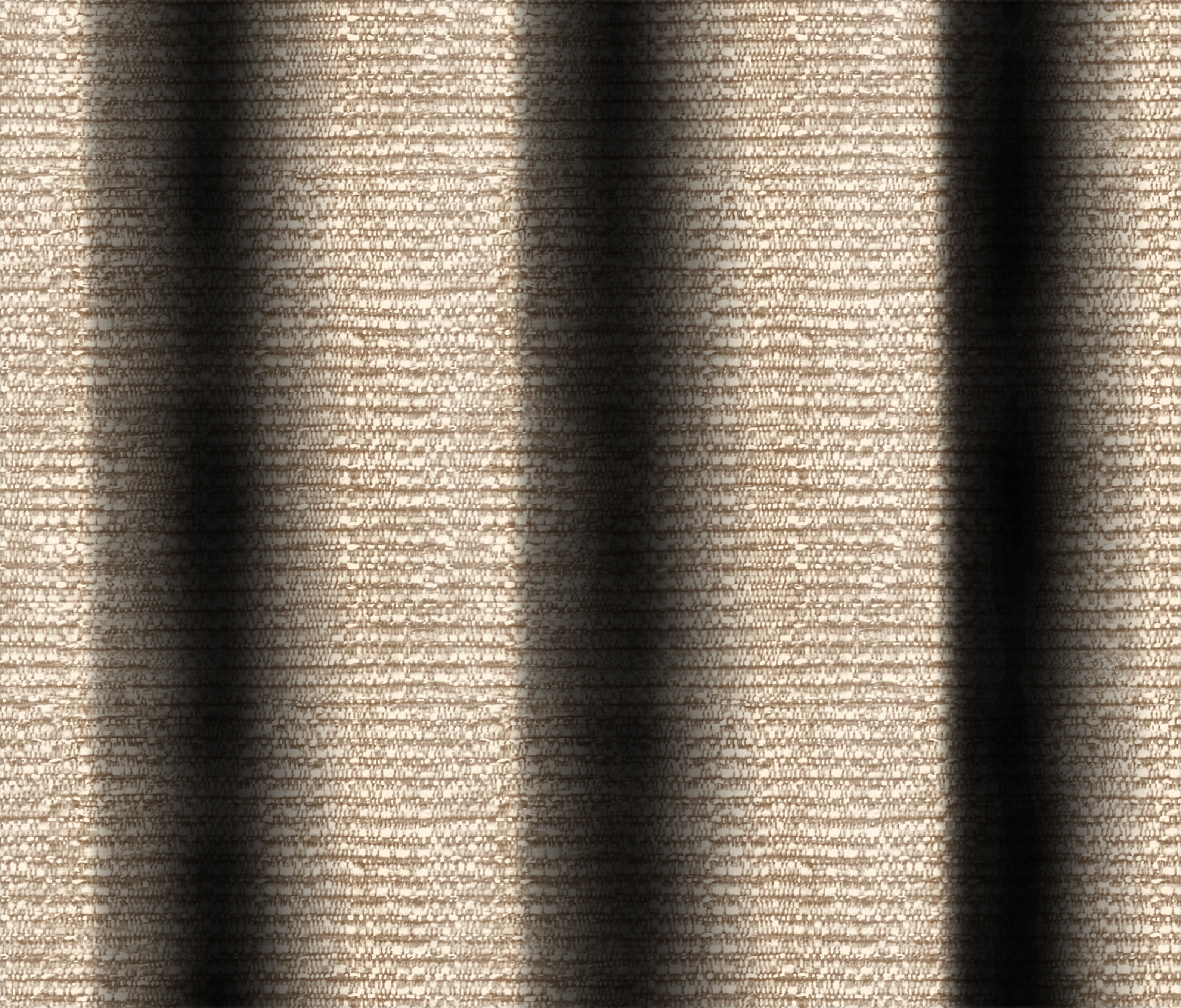 SUNBLOCK SLUBBY LIGHT BROWN PRINTED BLACKOUT CURTAIN