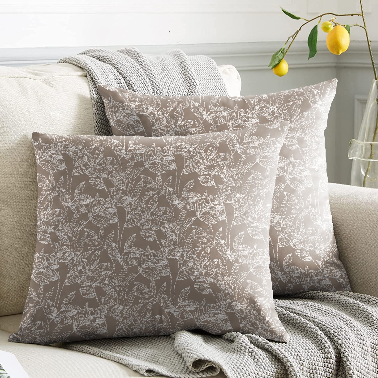 MEADOW L BROWN (16X16 INCH) DIGITAL PRINTED CUSHION COVER