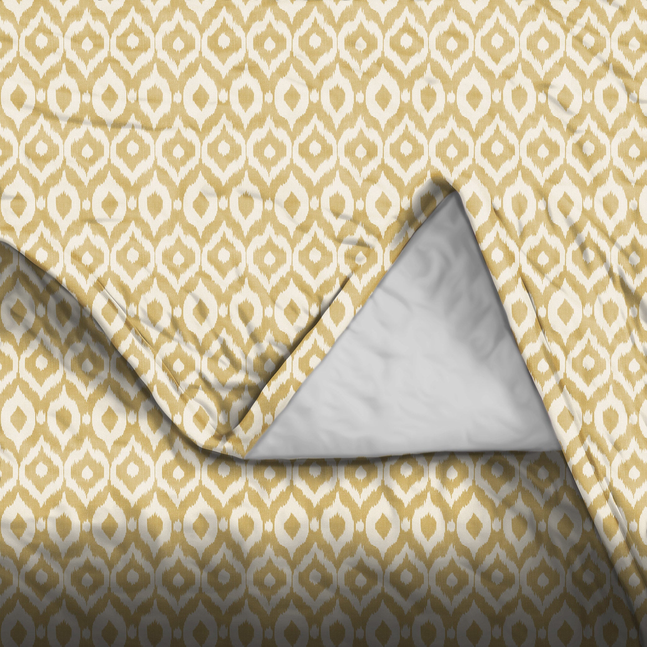 Bedcover Bistre Beige for Double Bed with 2 Pillow Covers King Size (104" X 90")