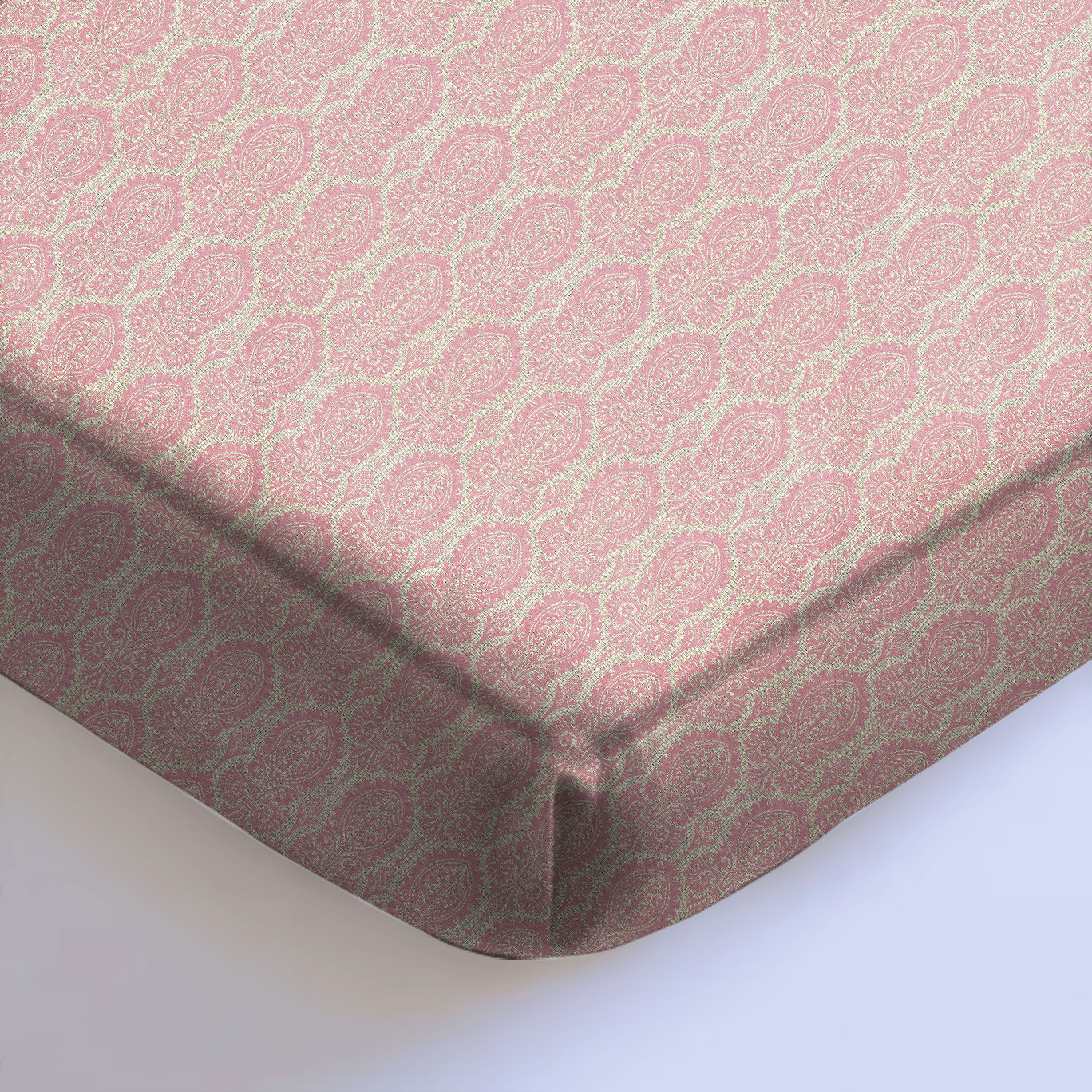 Manchester Lipstick Pink Bedcover for Double Bed with 2 Pillow Covers King Size (104" X 90")