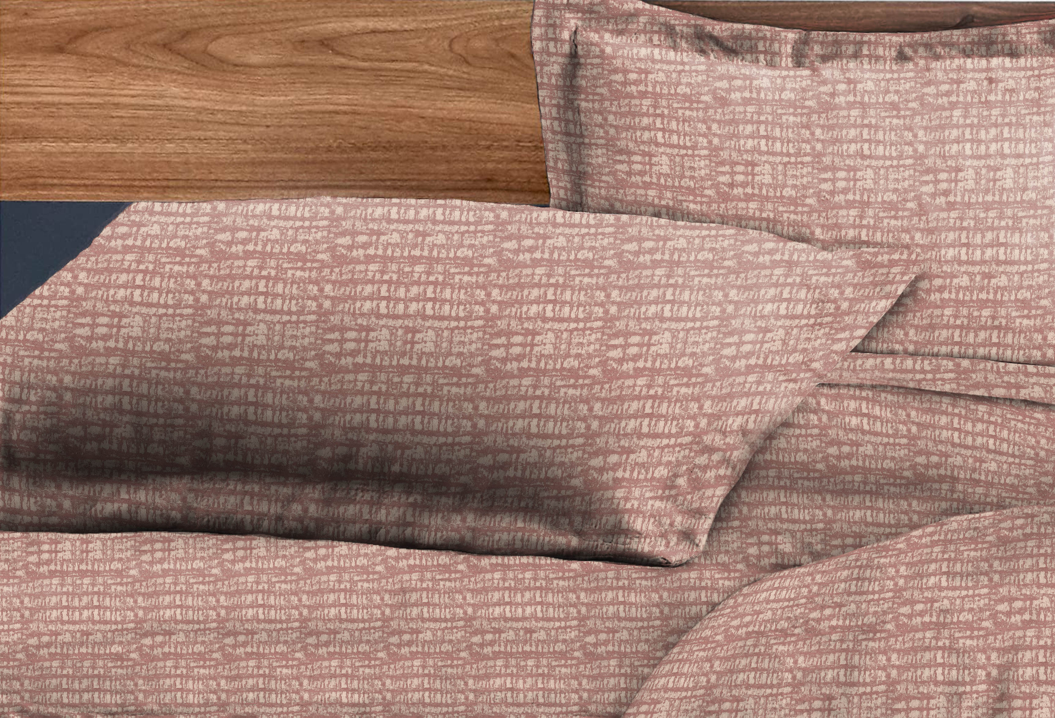 Valencia M-Pink Bedcover for Double Bed with 2 Pillow Covers King Size (104" X 90")