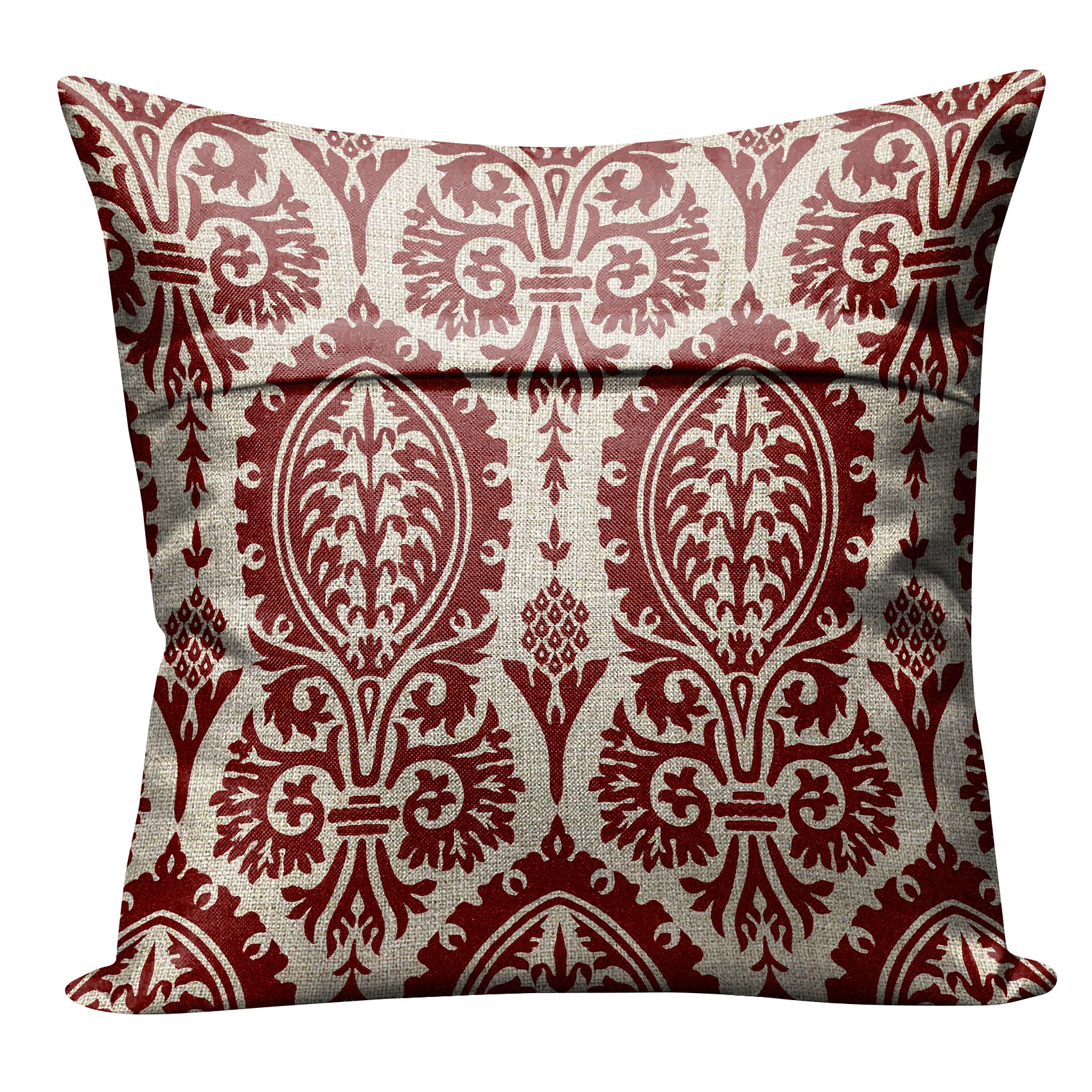 MANCHESTER MAROON DIGITAL PRINTED CUSHION COVER (Pack of 2)