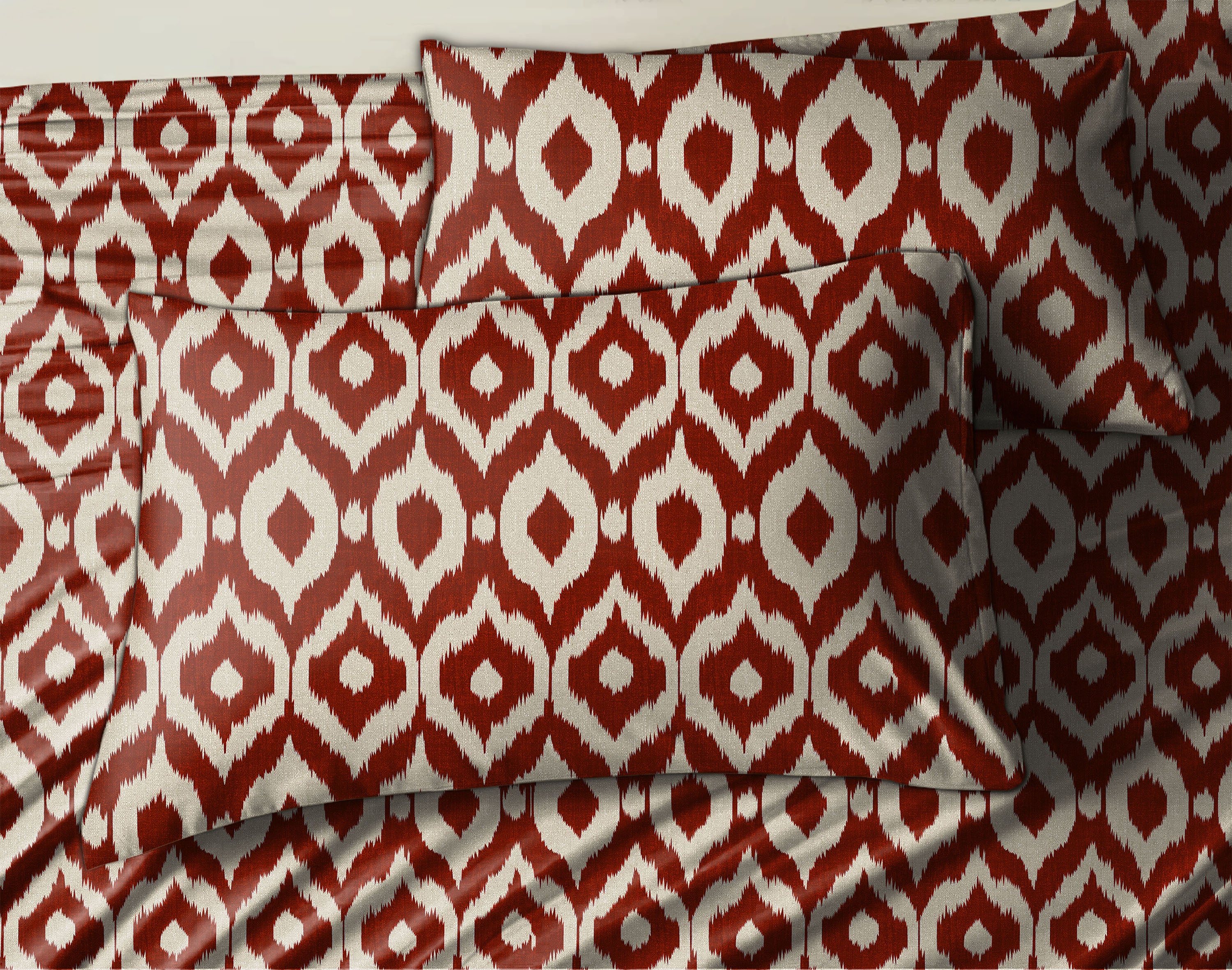 Bedcover Bistre Brown for Double Bed with 2 Pillow Covers King Size (104" X 90")