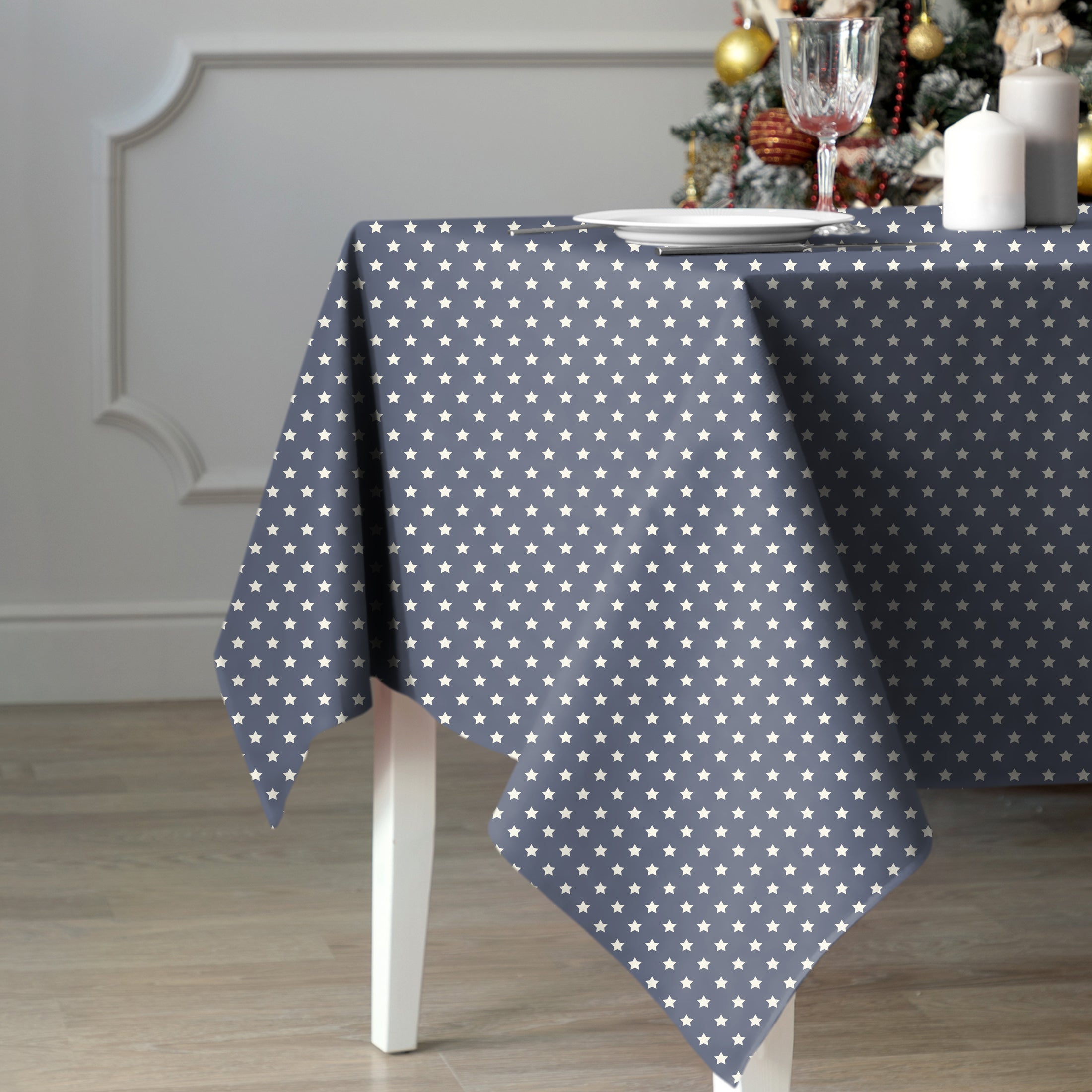 SPRING GALLERY STAR Mist Blue Table Cloth