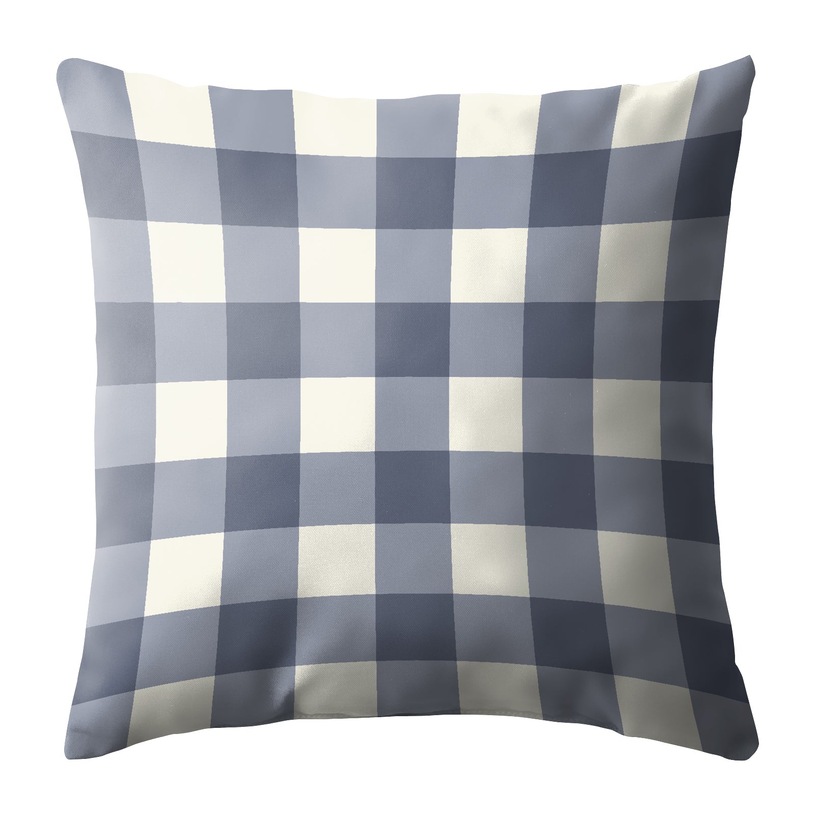 SPRING GALLERY BIG CHECK MIST BLUE (16X16 INCH) DIGITAL PRINTED CUSHION COVER