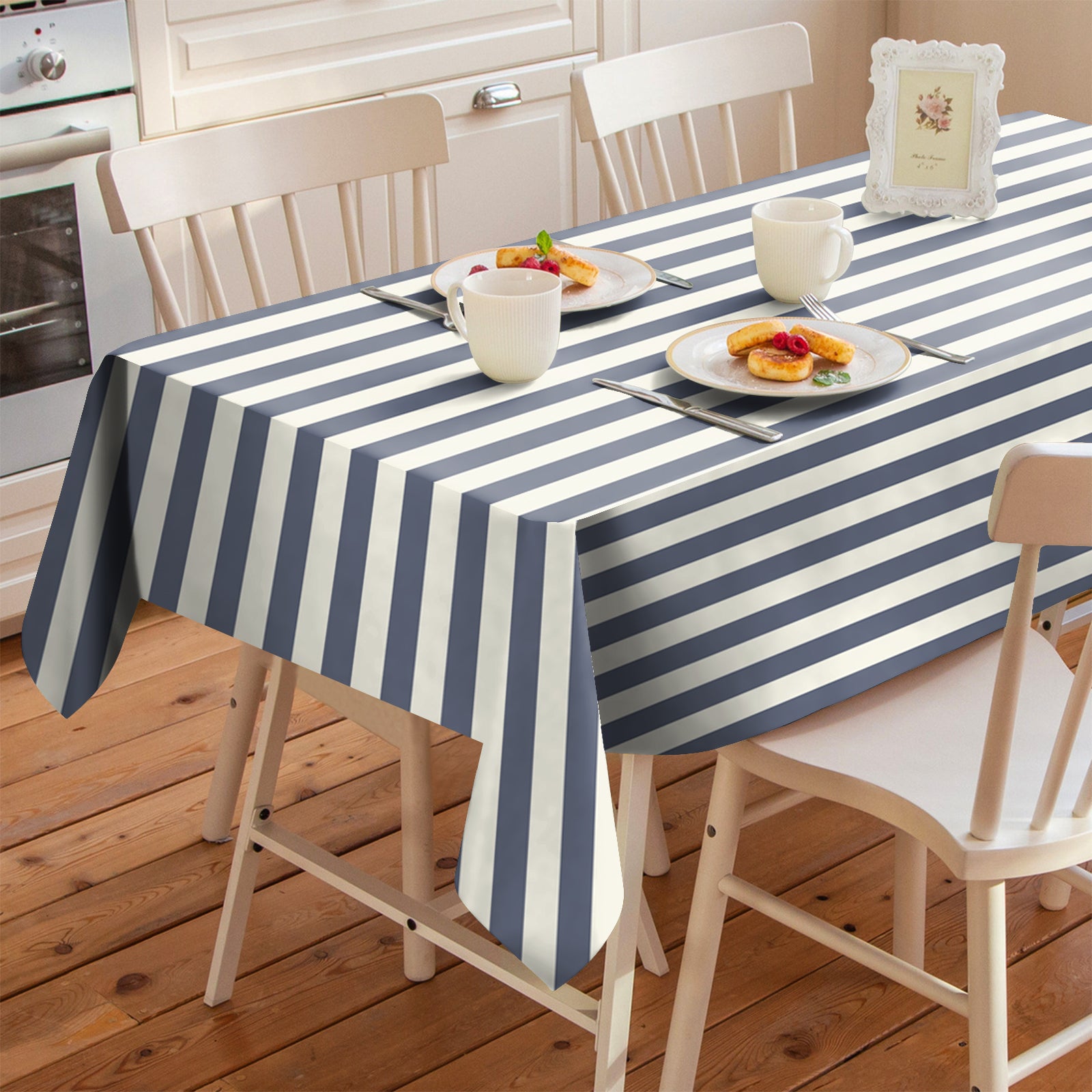 SPRING GALLERY BIG STRIPE Mist Blue Table Cloth