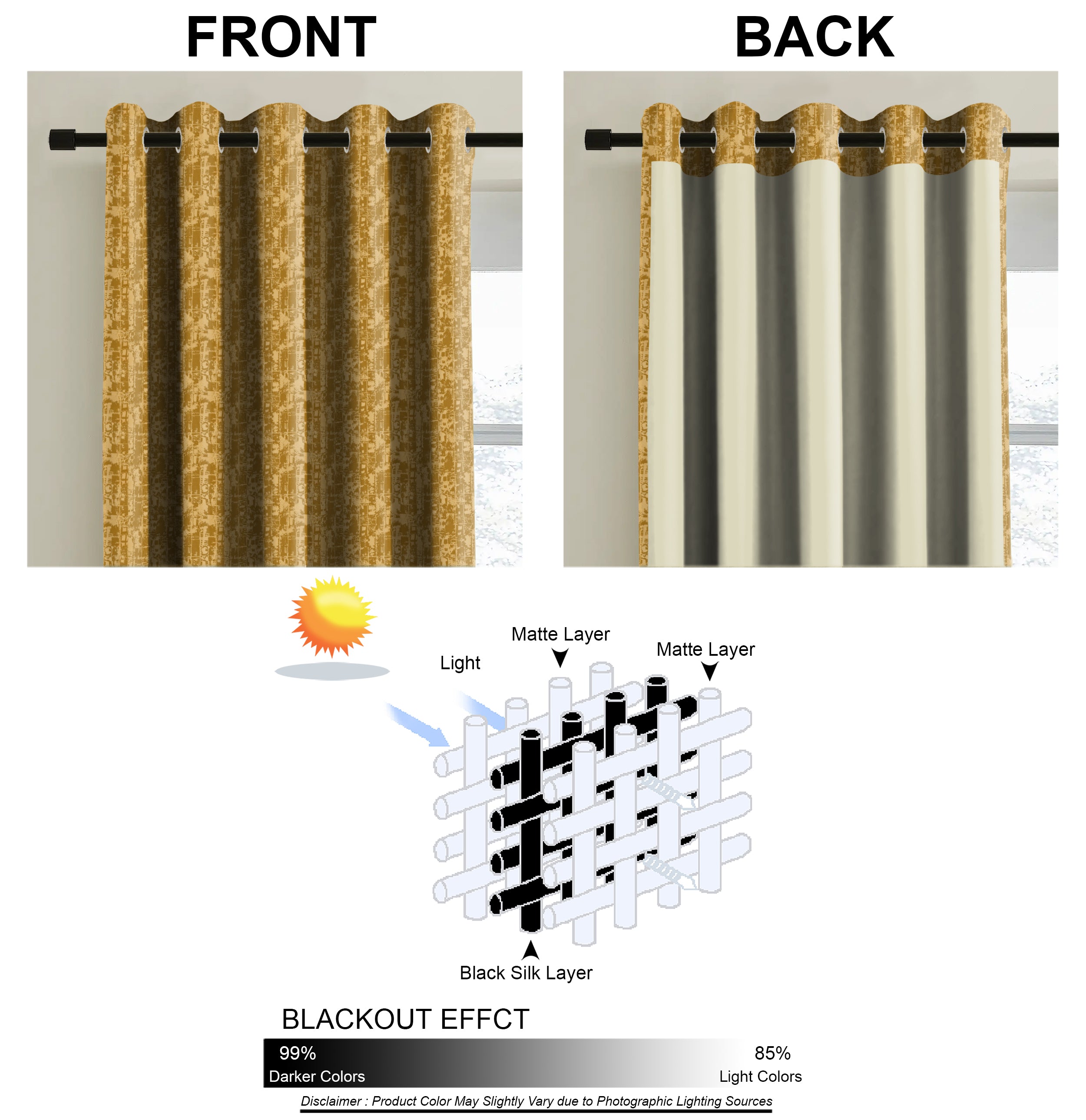 LEO MUSTERED BLACKOUT CURTAIN