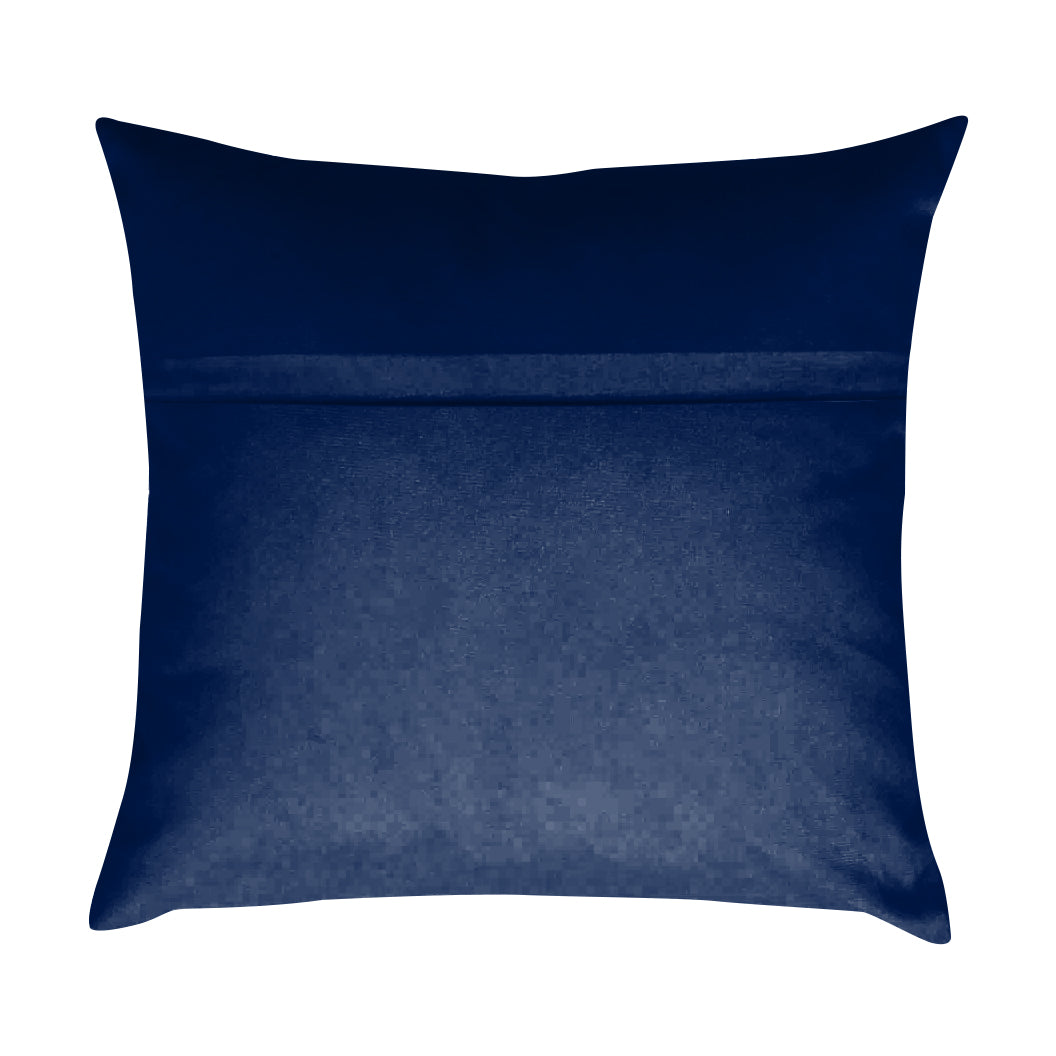 RAINBOW VELVET NAVY BLUE-48 CUSHION COVER (Pack of 2)