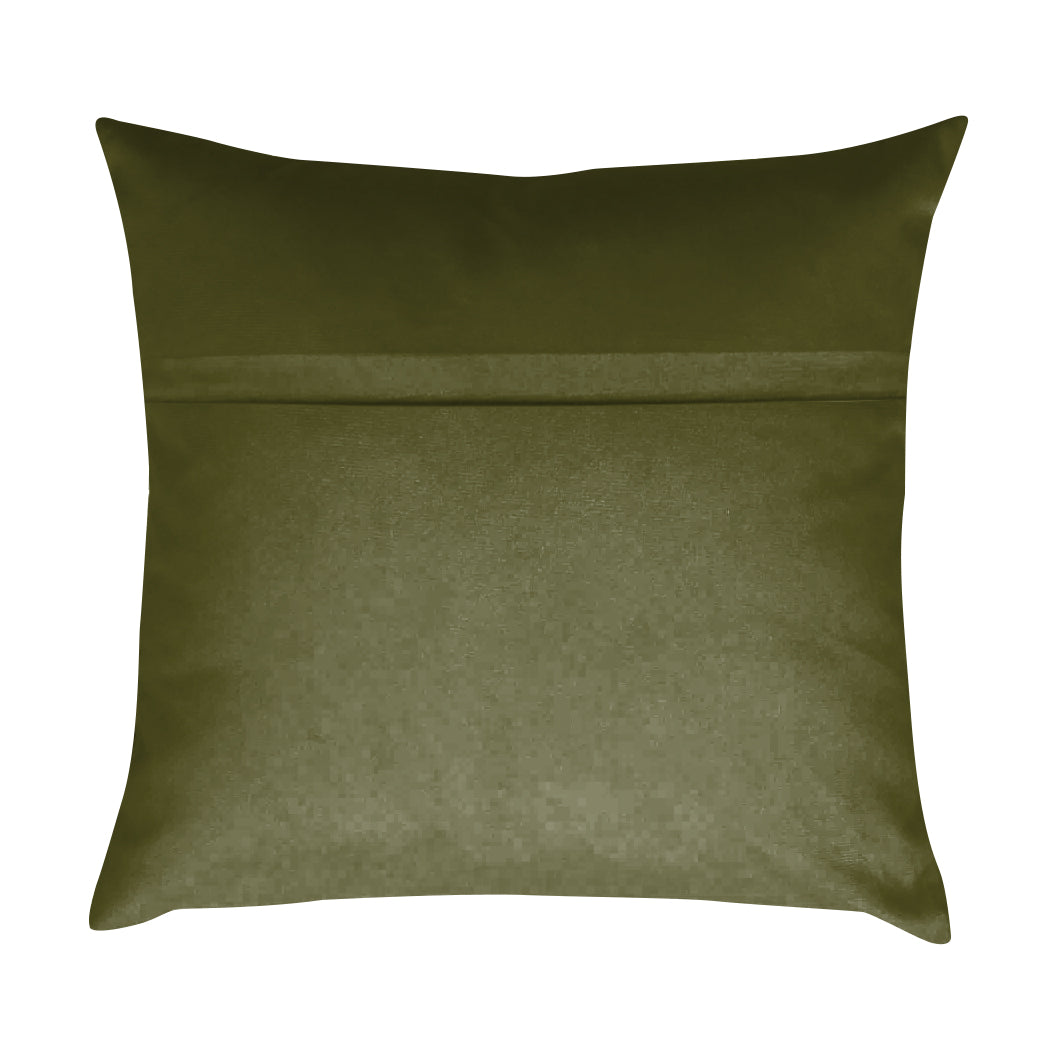 RAINBOW VELVET OLIVE-39 CUSHION COVER (Pack of 2)