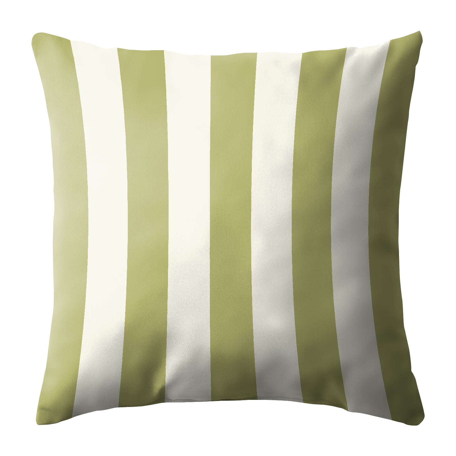 SPRING GALLERY BIG STRIPE OLIVE GREEN DIGITAL PRINTED CUSHION COVER (P