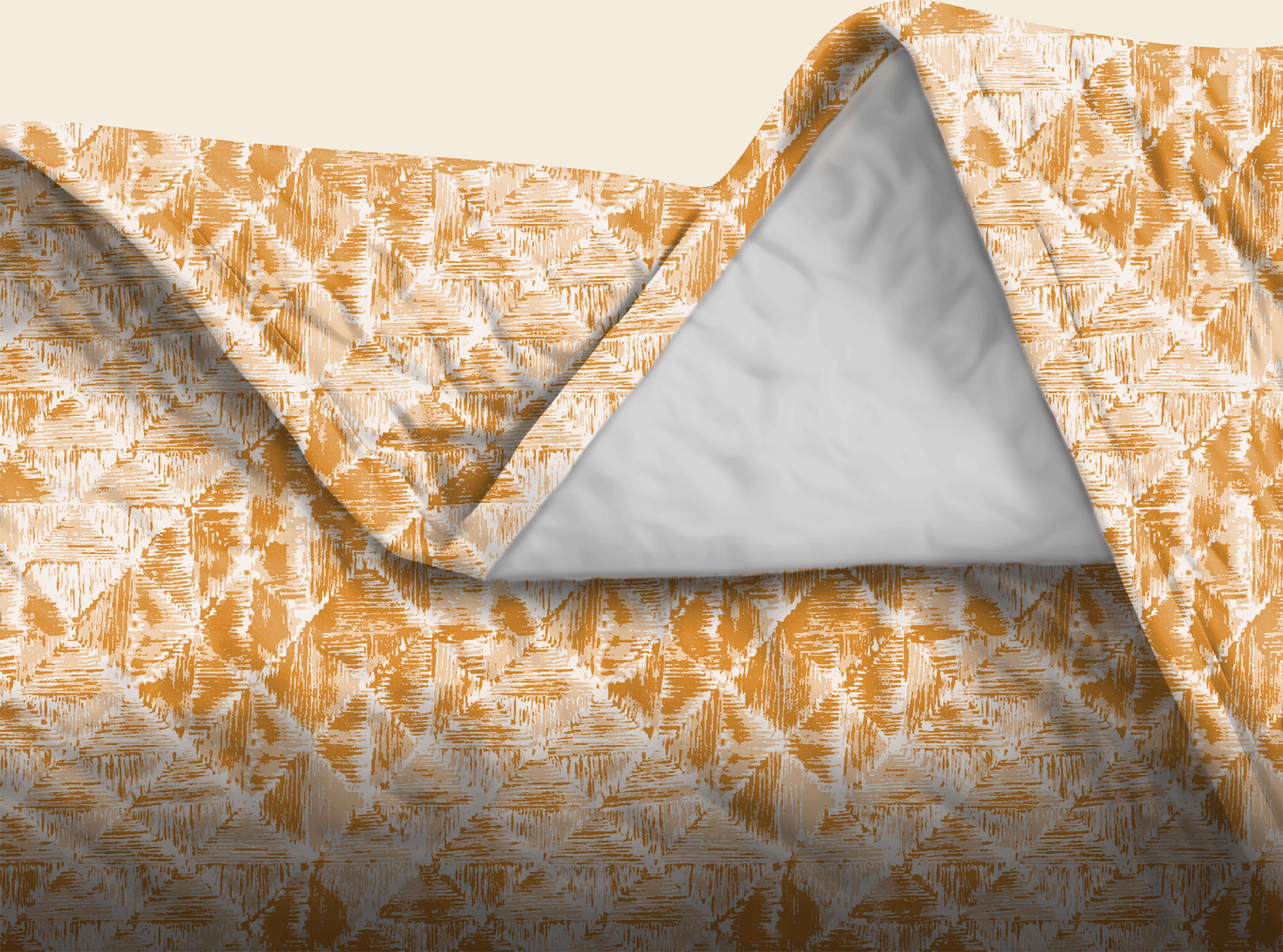 CLARA ORANGE BEDSHEET FOR DOUBLE BED WITH 2 PILLOWCOVERS KING SIZE (104" X 90")