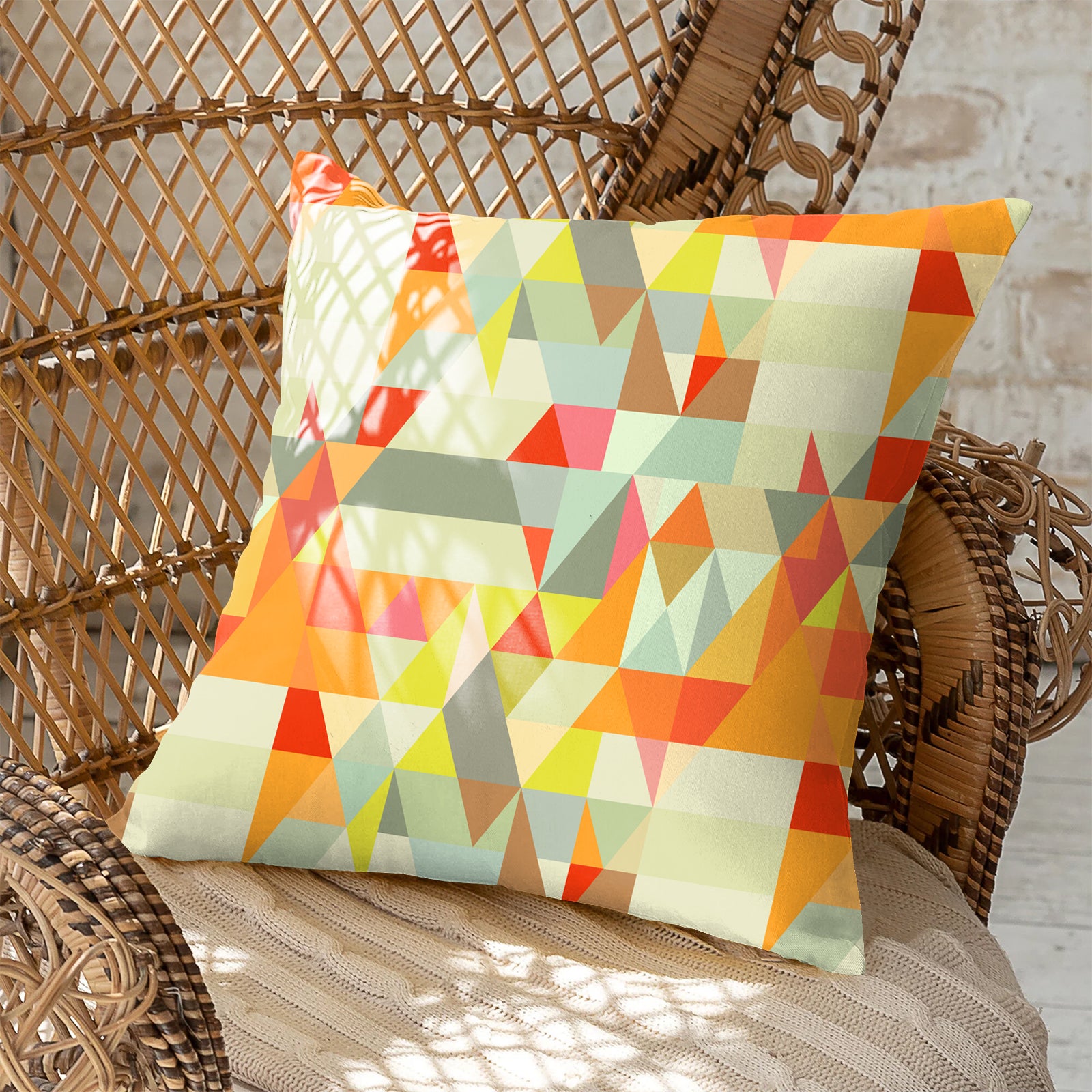 RUGA ORENGE (16X16 INCH) DIGITAL PRINTED CUSHION COVER