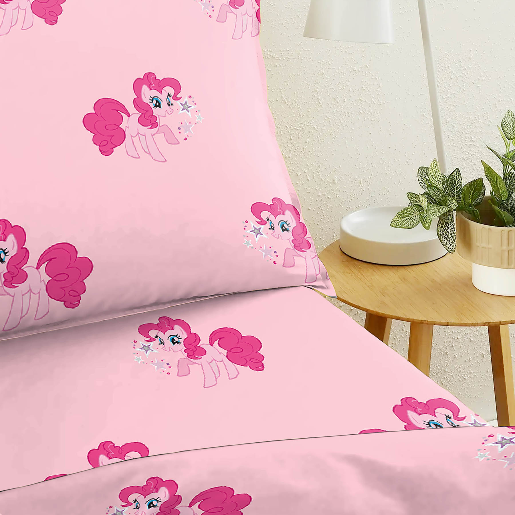 BEDCOVER LITTLE PINK PONY FOR SINGLE BED WITH PILLOW COVERS KING SIZE (60" X 90")