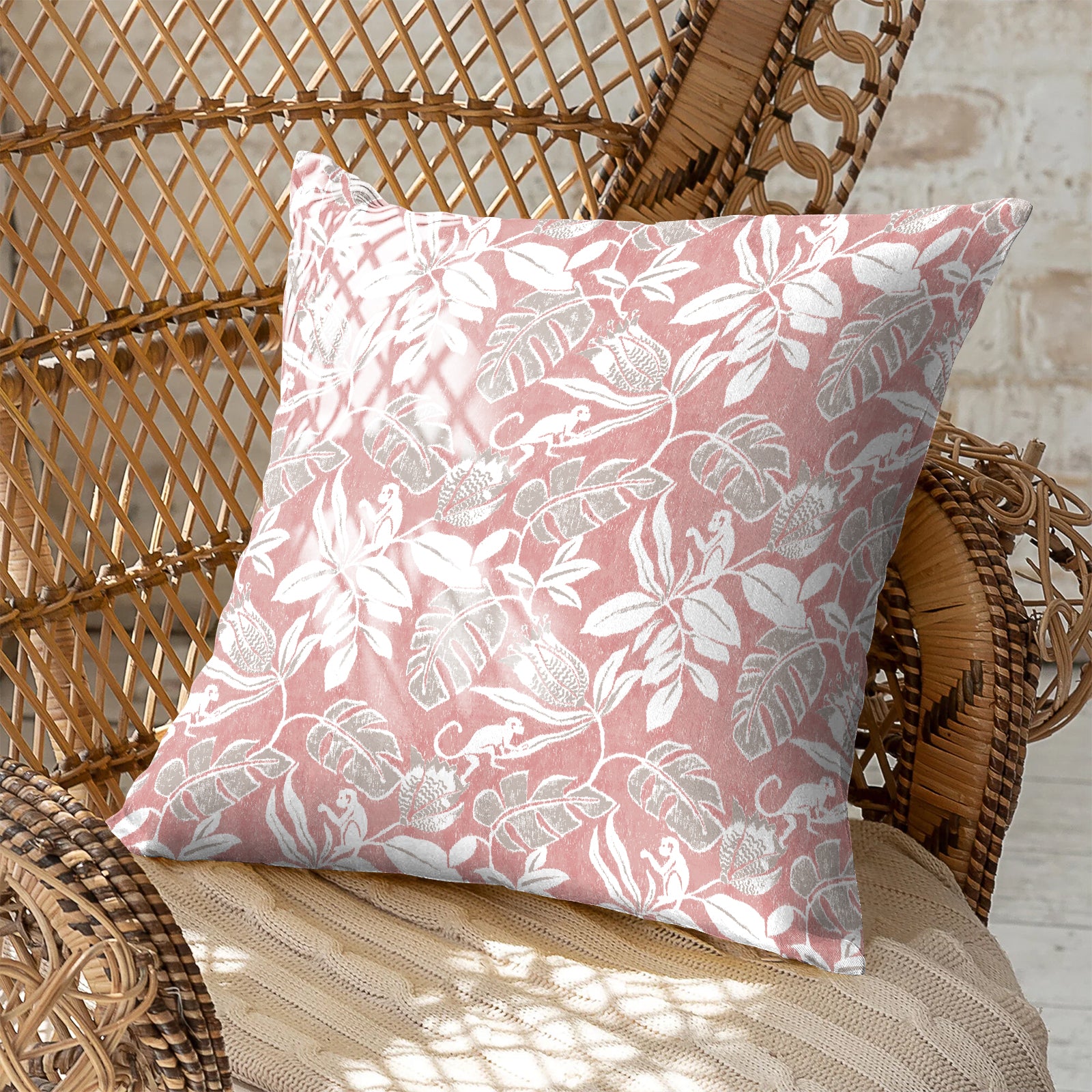 SAVANNA PINK DIGITAL PRINTED CUSHION COVER (Pack of 2)