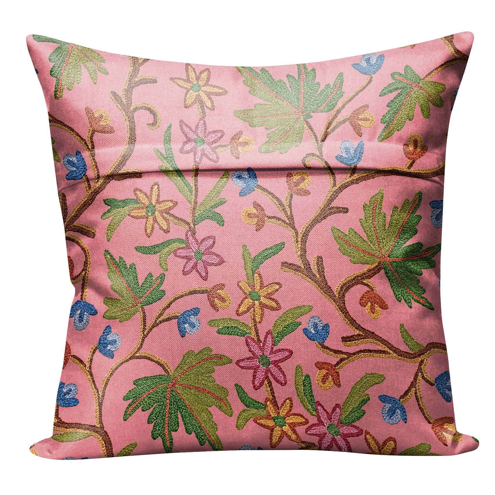 VAROSKI KASHMIRI PINK DIGITAL PRINTED CUSHION COVER (Pack of 2)