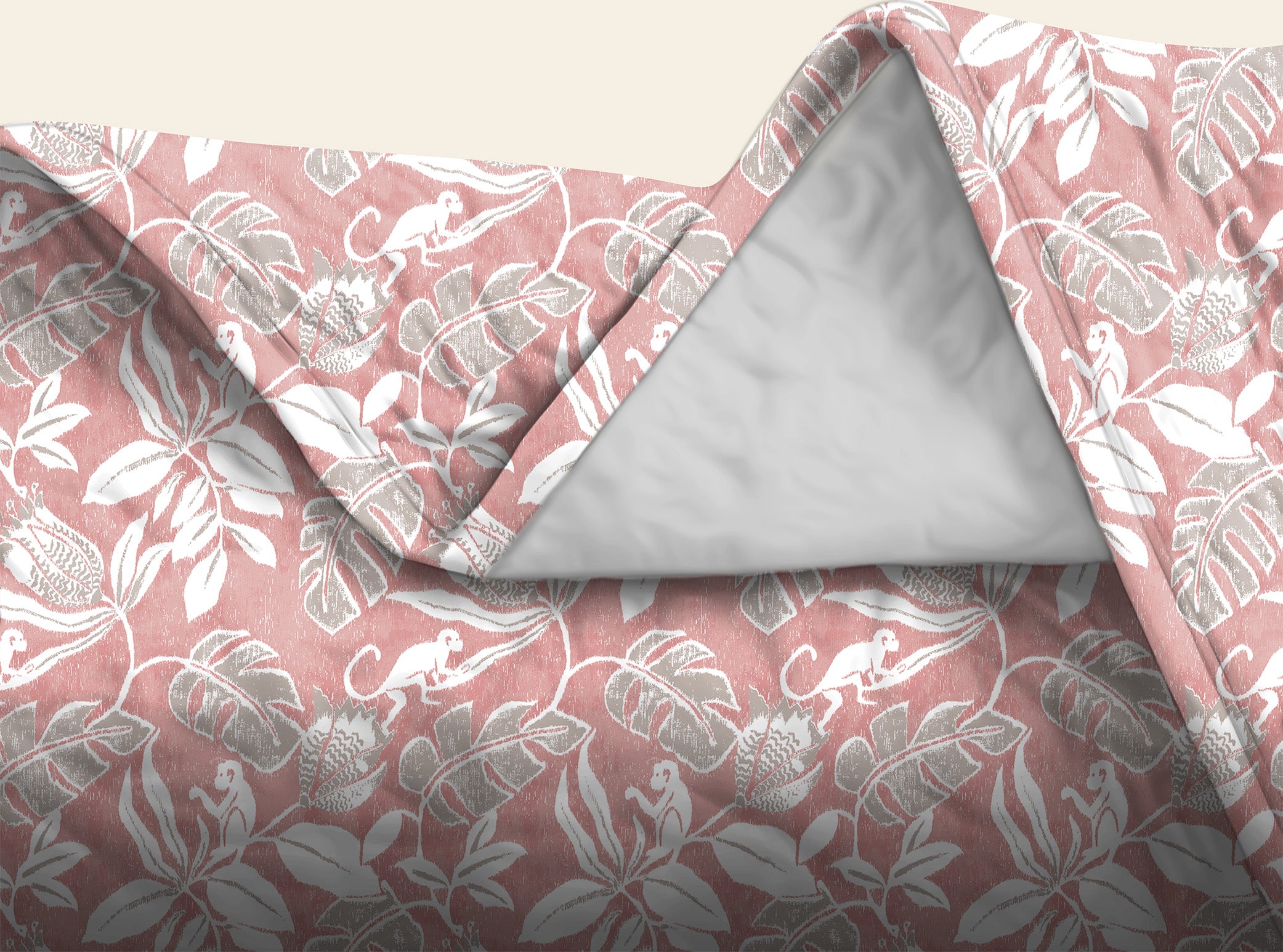 SAVANNA PINK BEDCOVER FOR DOUBLE BED WITH 2 PILLOWCOVERS KING SIZE (104" X 90")