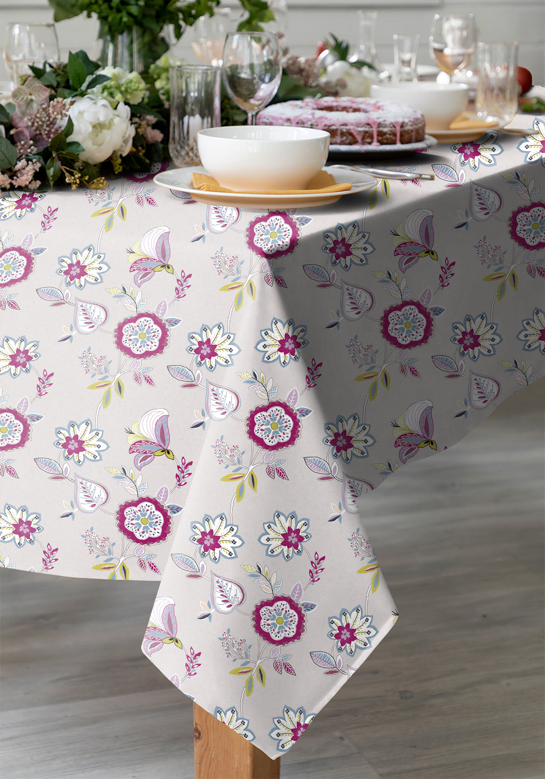 BEAU Pink Table Cloth