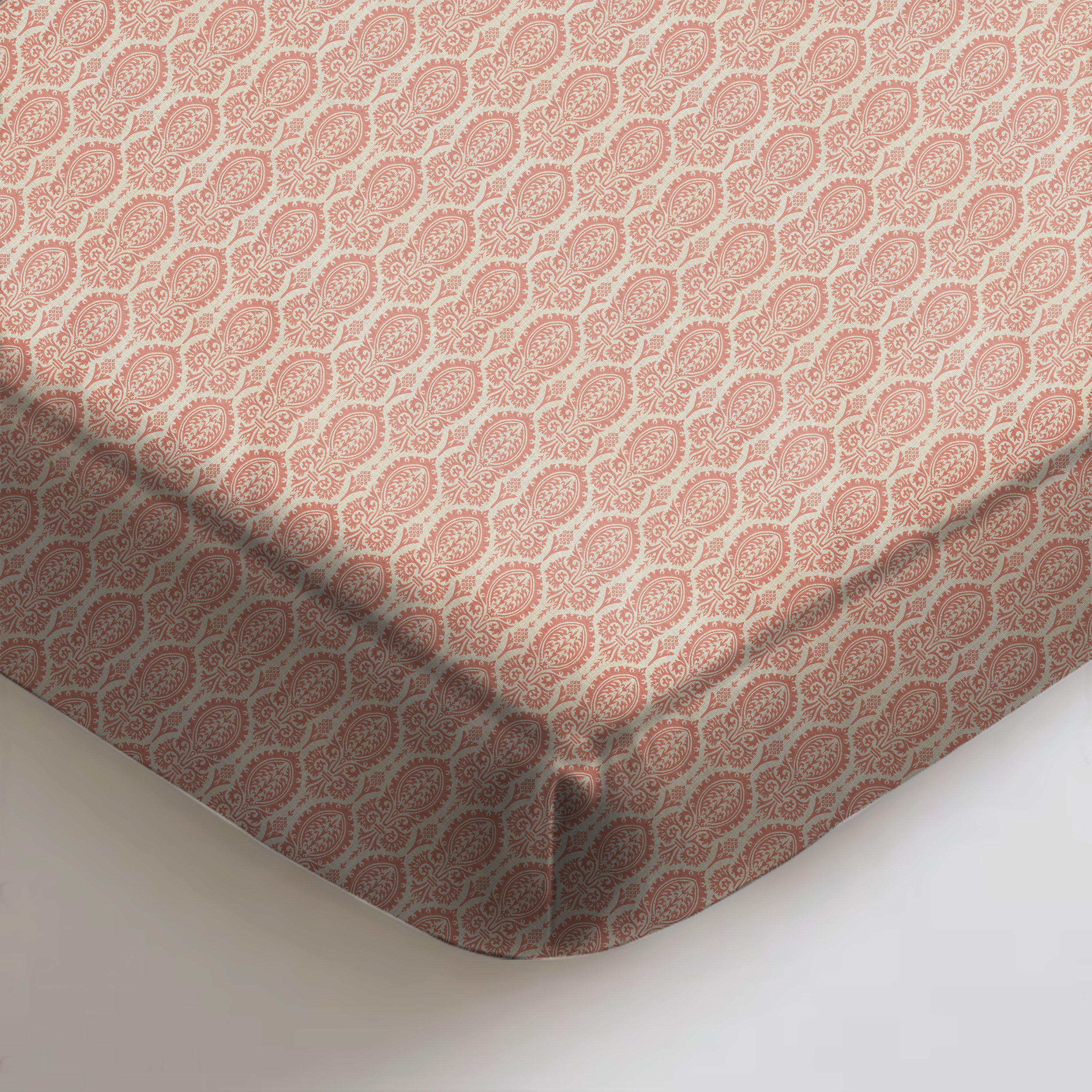 Manchester Pinkish Brown Bedcover for Double Bed with 2 Pillow Covers King Size (104" X 90")