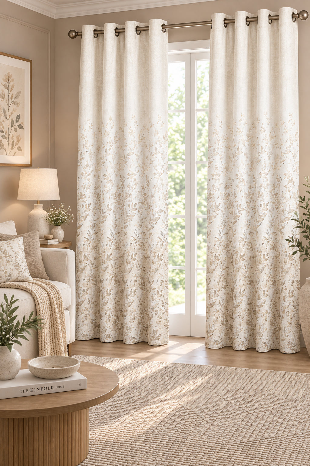 PENTICTON YELLOW PRINTED CURTAIN