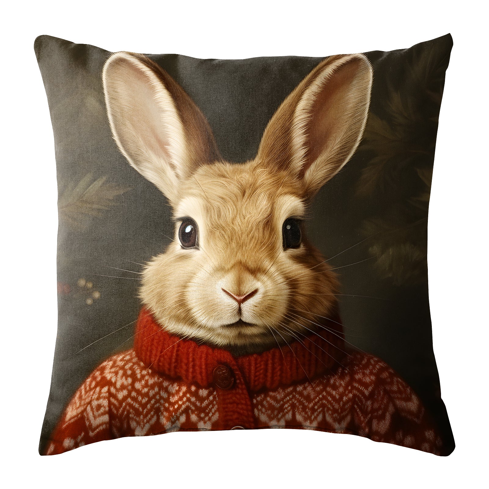RABBIT RED DIGITAL PRINTED CUSHION COVER (Pack of 2)