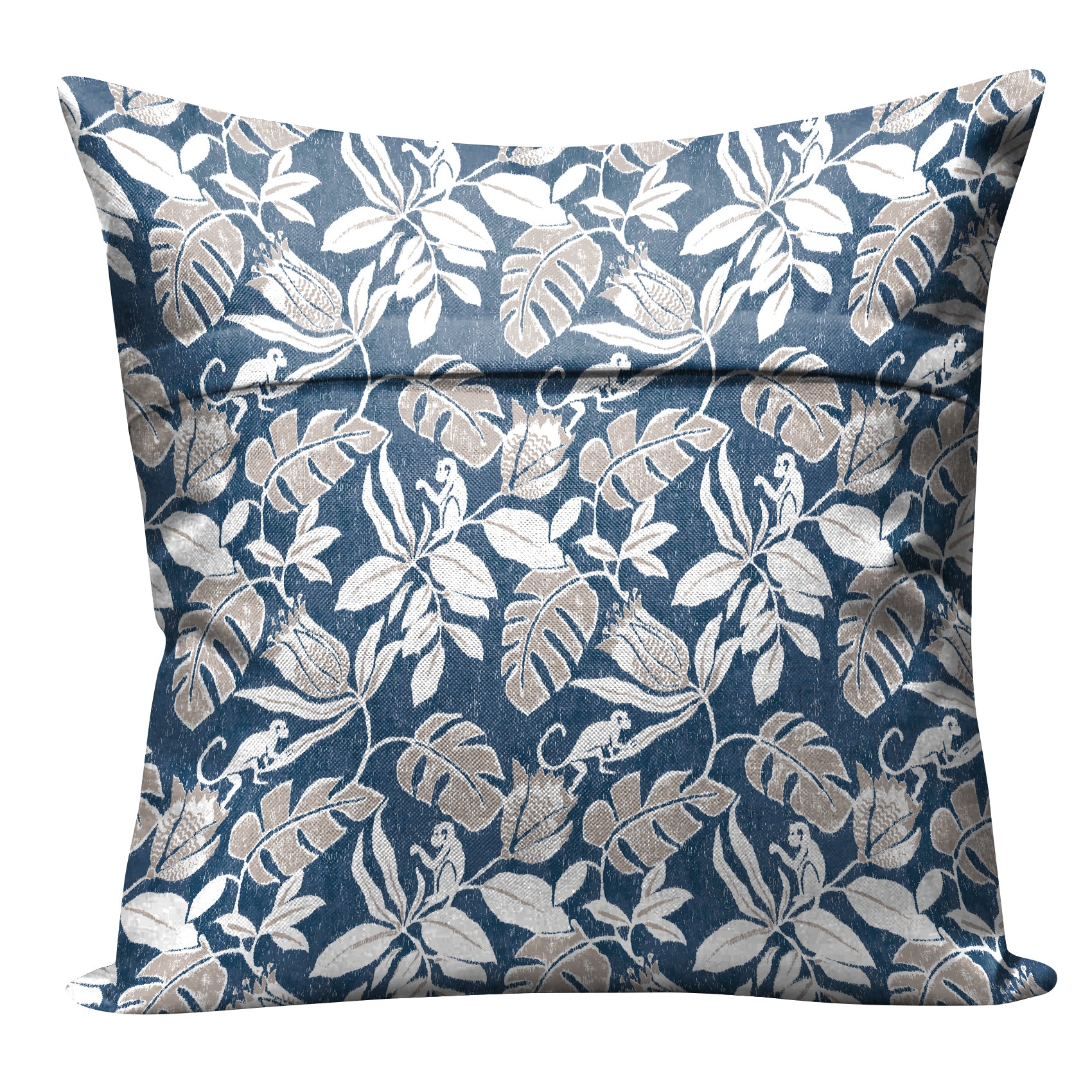 SAVANNA ROYAL BLUE DIGITAL PRINTED CUSHION COVER (Pack of 2)