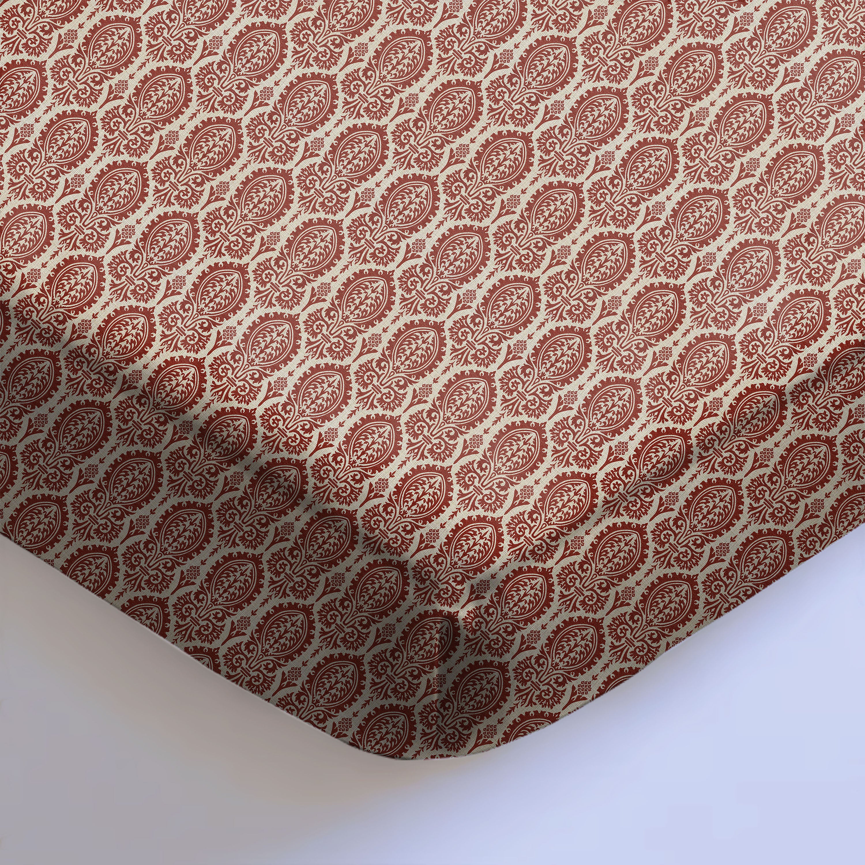 Manchester Red Berry Bedcover for Double Bed with 2 Pillow Covers King Size (104" X 90")