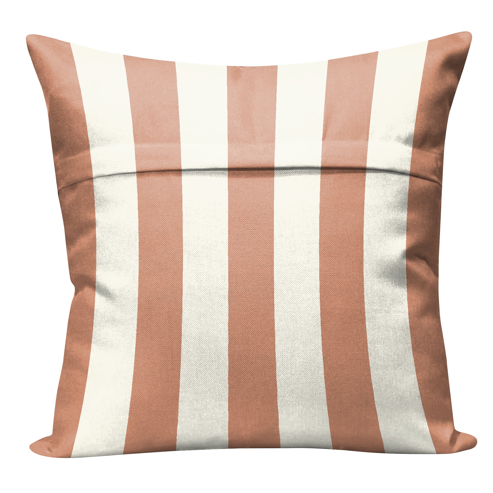 SPRING GALLERY BIG STRIPE REDDISH ORANGE DIGITAL PRINTED CUSHION COVER (Pack of 2)