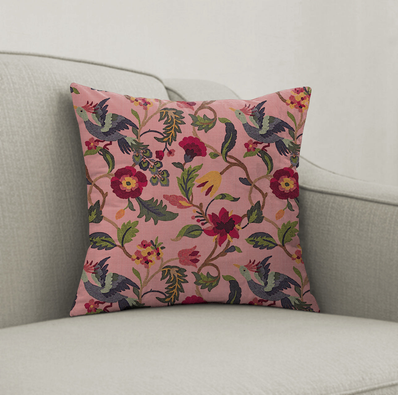 CABAL ROSE DIGITAL PRINTED CUSHION COVER (Pack of 2)