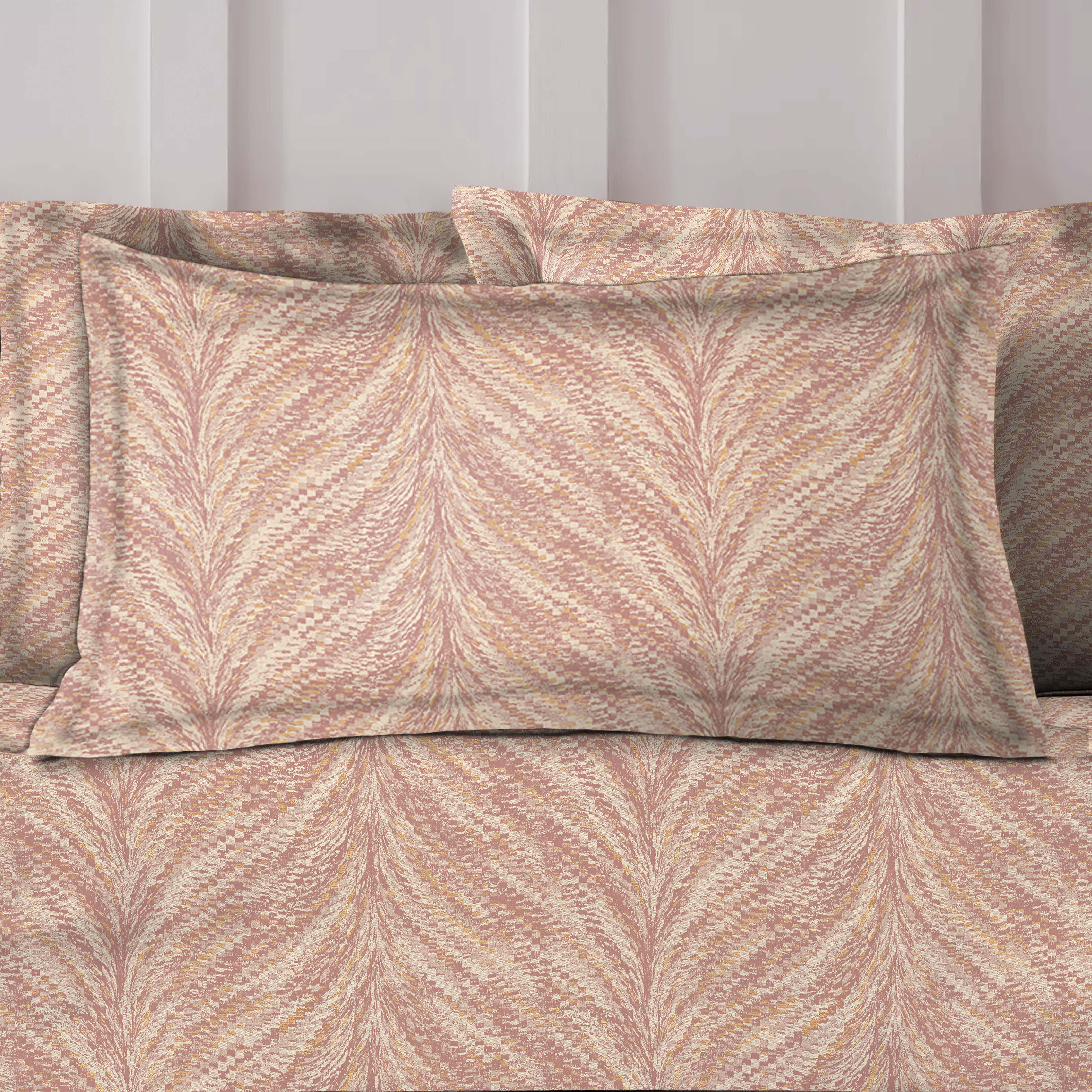 Luxor Rose Bedcover for Double Bed with 2 PillowCovers King Size (104" X 90")