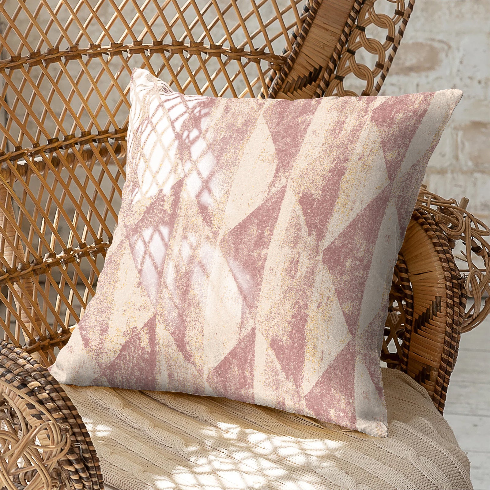 MYSTIQUE ROSE GOLD DIGITAL PRINTED CUSHION COVER (Pack of 2)