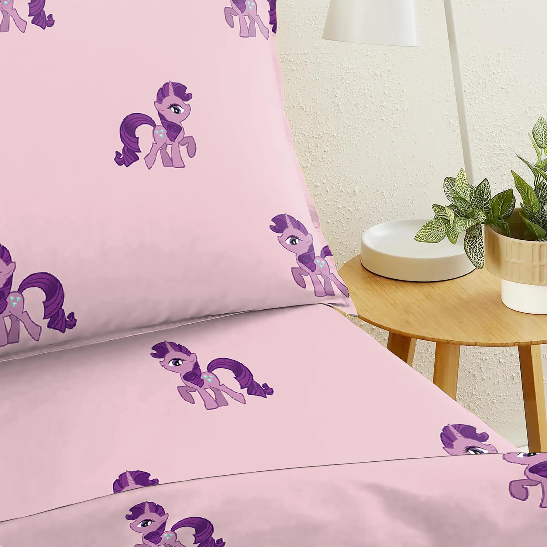 Bedcover Unicorn Rose Gold Single Bed with Pillow Covers King Size (60" X 90")