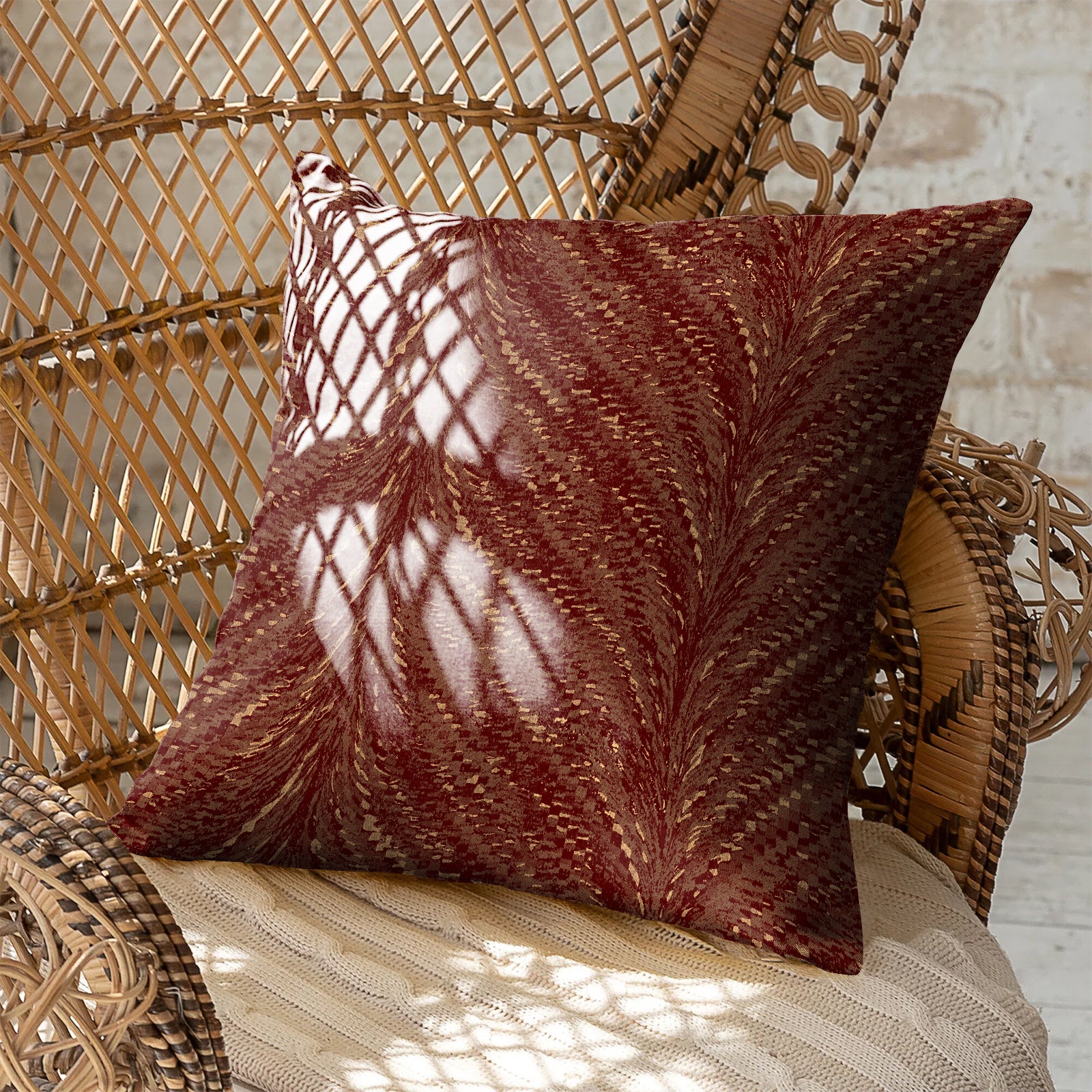 LUXOR ROSSO (16X16 INCH) DIGITAL PRINTED CUSHION COVER