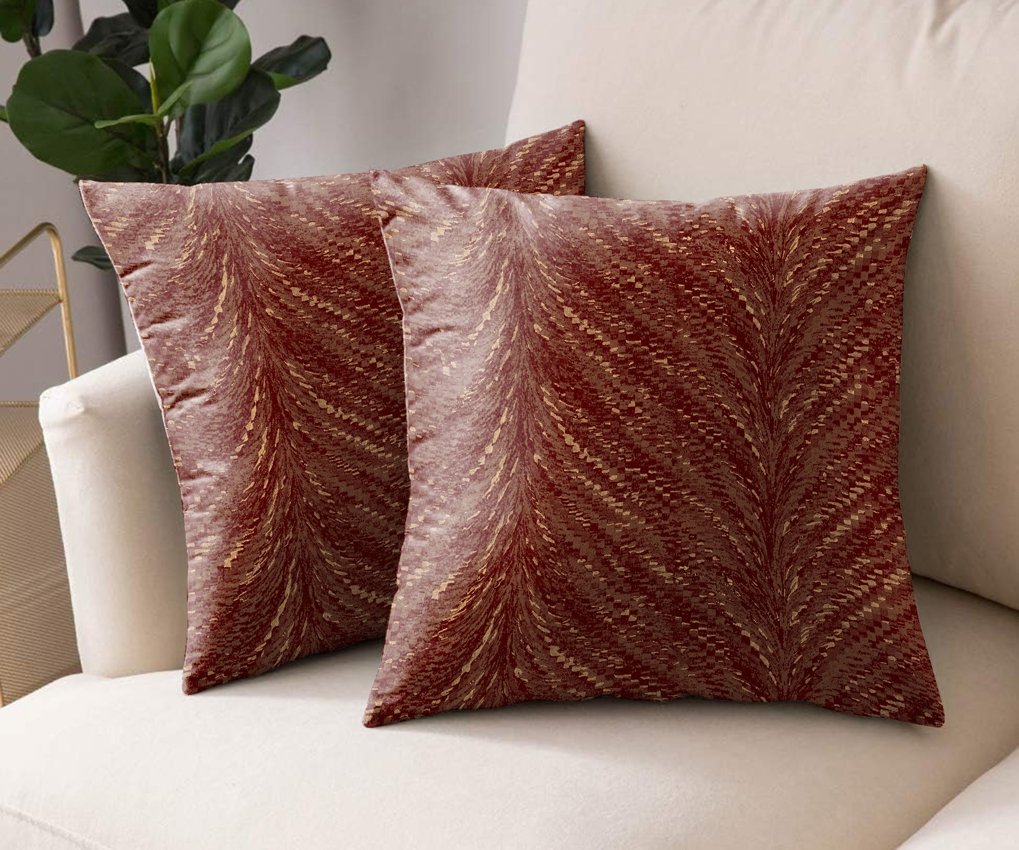 LUXOR ROSSO (16X16 INCH) DIGITAL PRINTED CUSHION COVER