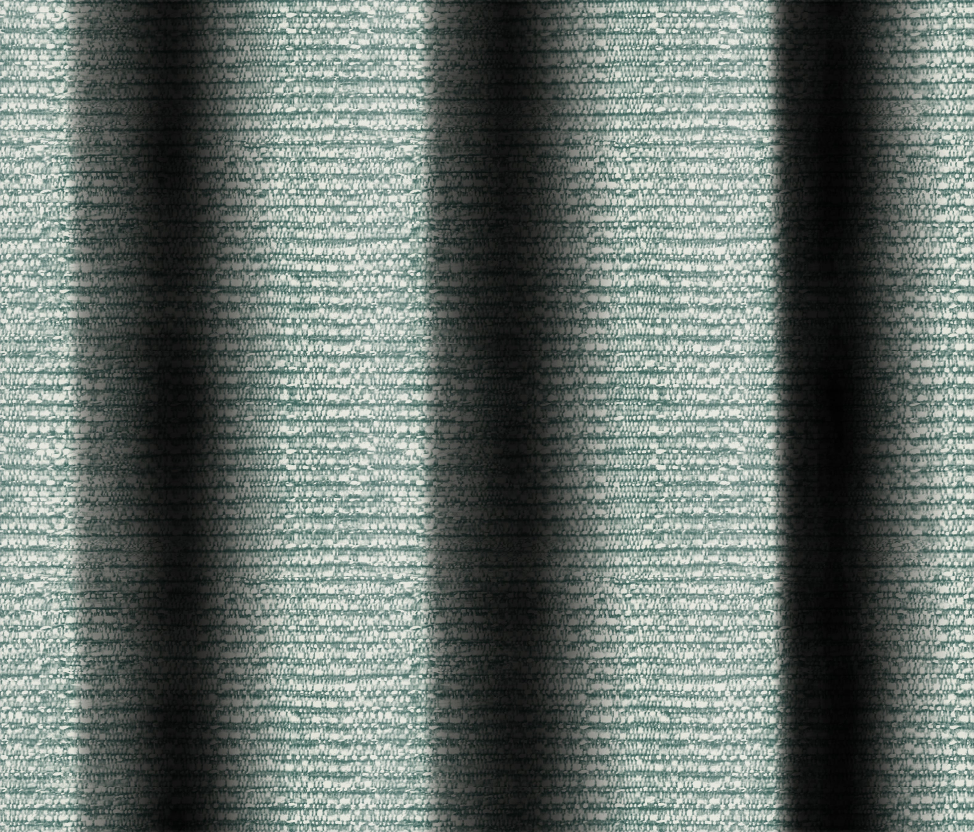 SUNBLOCK SLUBBY SEA GREEN PRINTED BLACKOUT CURTAIN